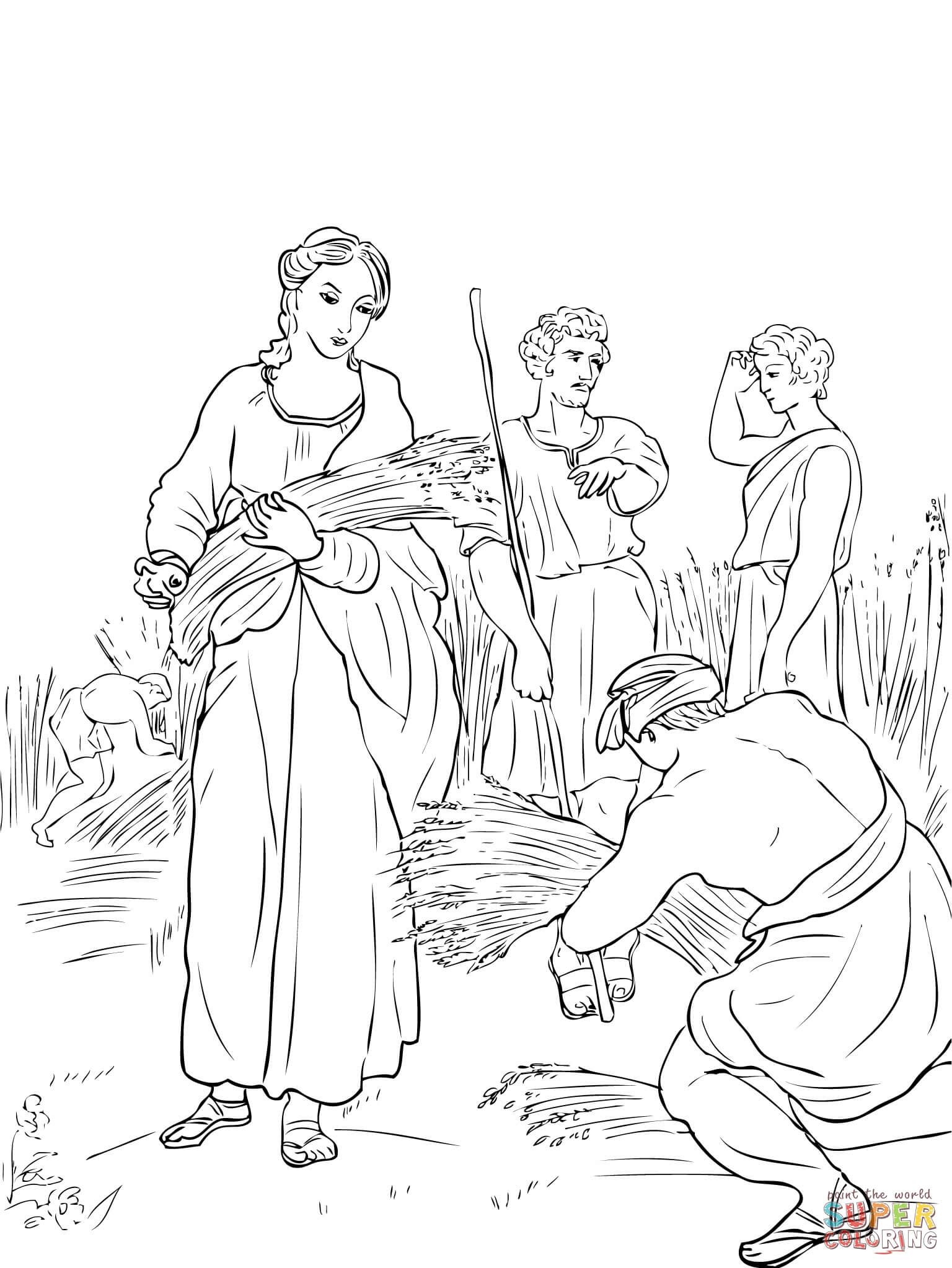 Ruth And Naomi Color Sheet Ryan Fritz S Coloring Pages