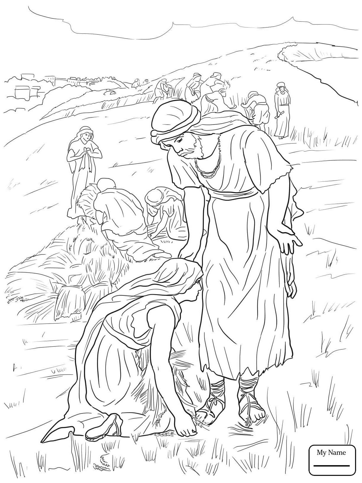 Ruth And Naomi Coloring Pages