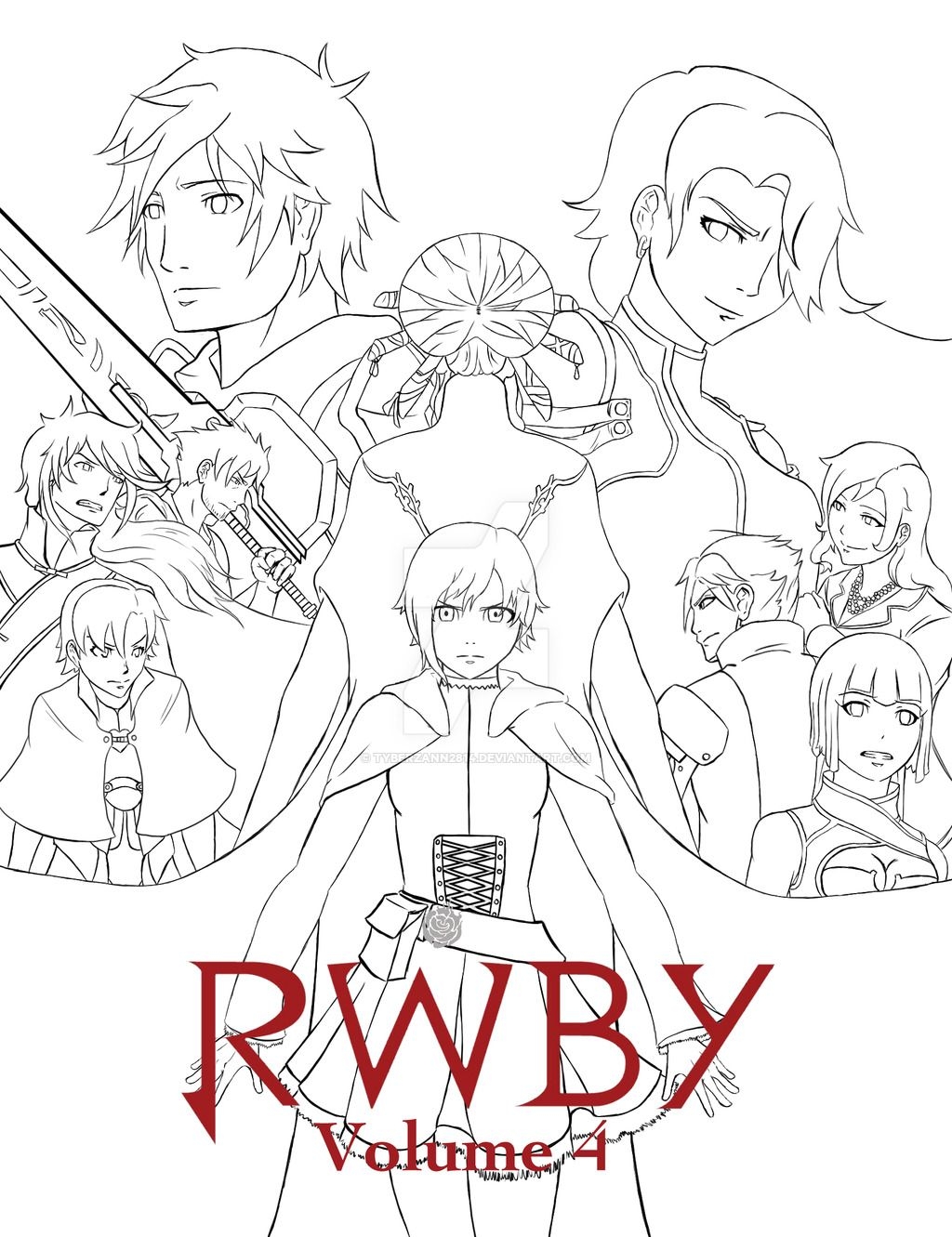 Rwby Coloring Pages Coloring Pages