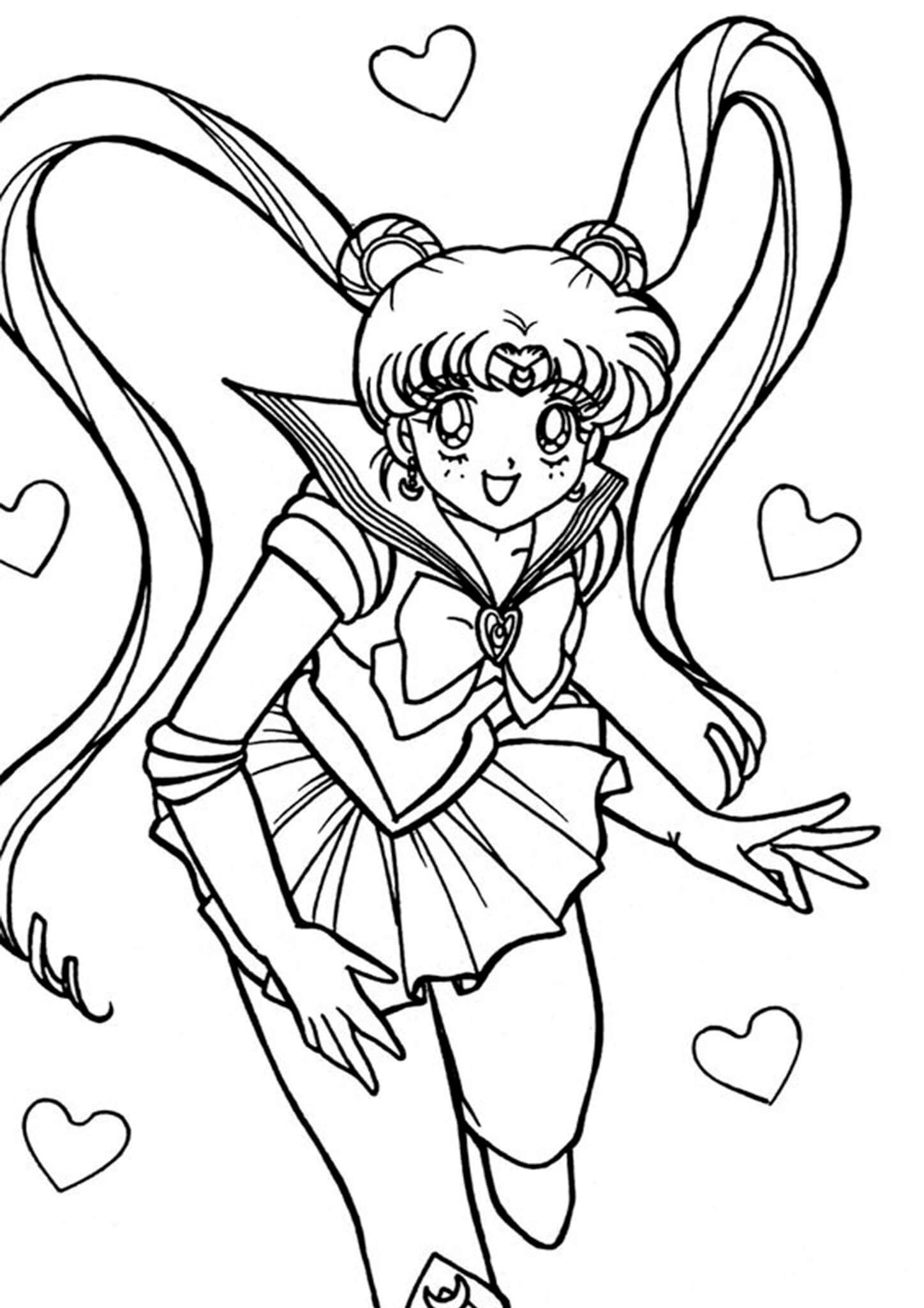 Sailor Moon Coloring Pages Doll Palace Free Coloring Pages