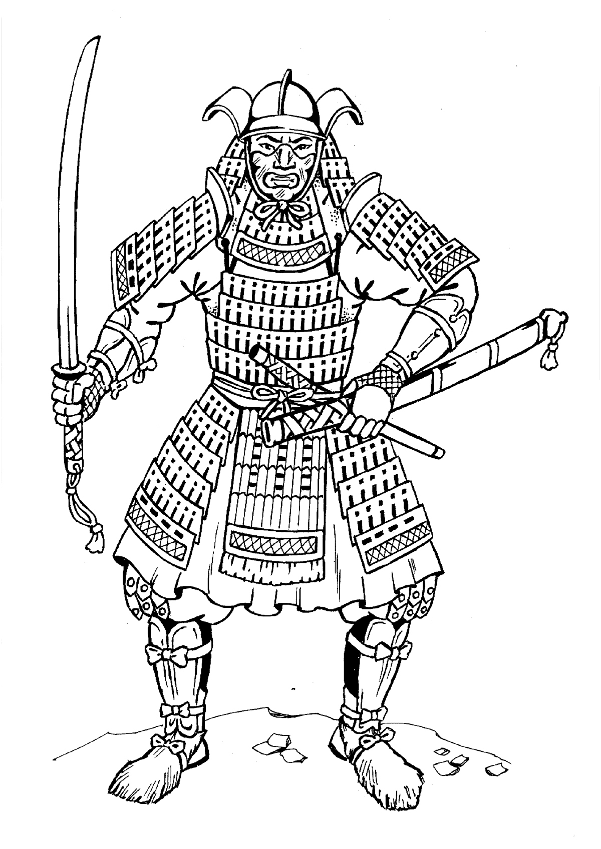 Samurai Coloring Pages To Download And Print For Free