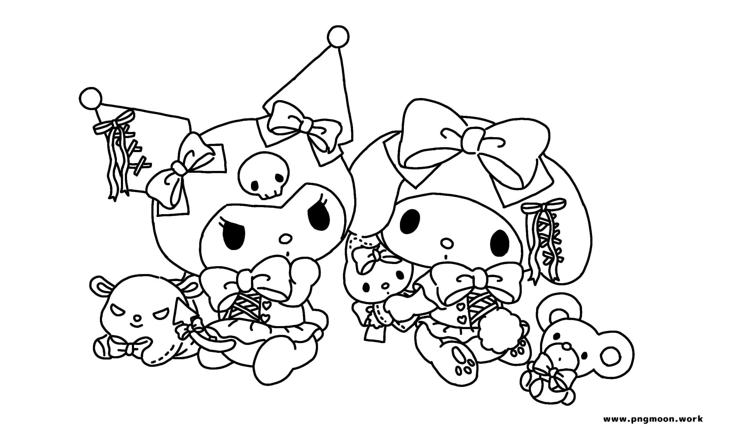 Sanrio Coloring Pages Coloring Home