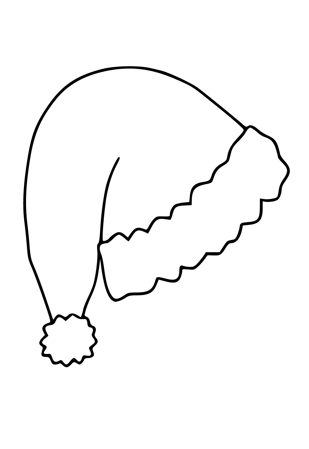 Santa Hats Coloring Pages