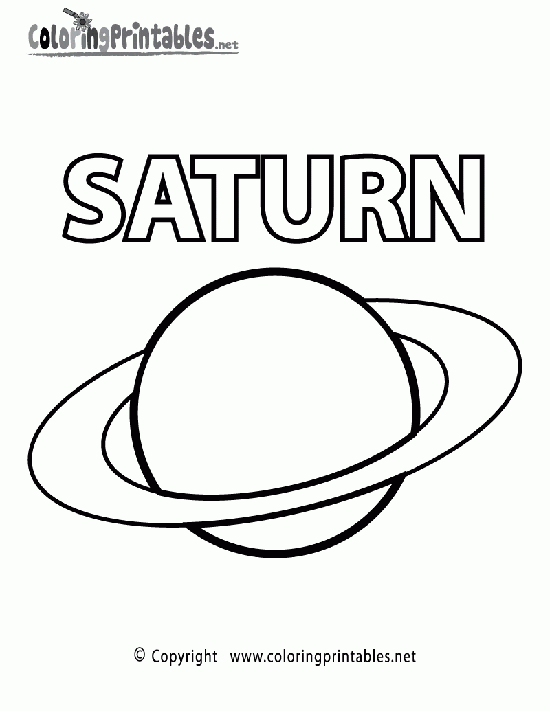 Saturn Coloring Page A Free Science Coloring Printable