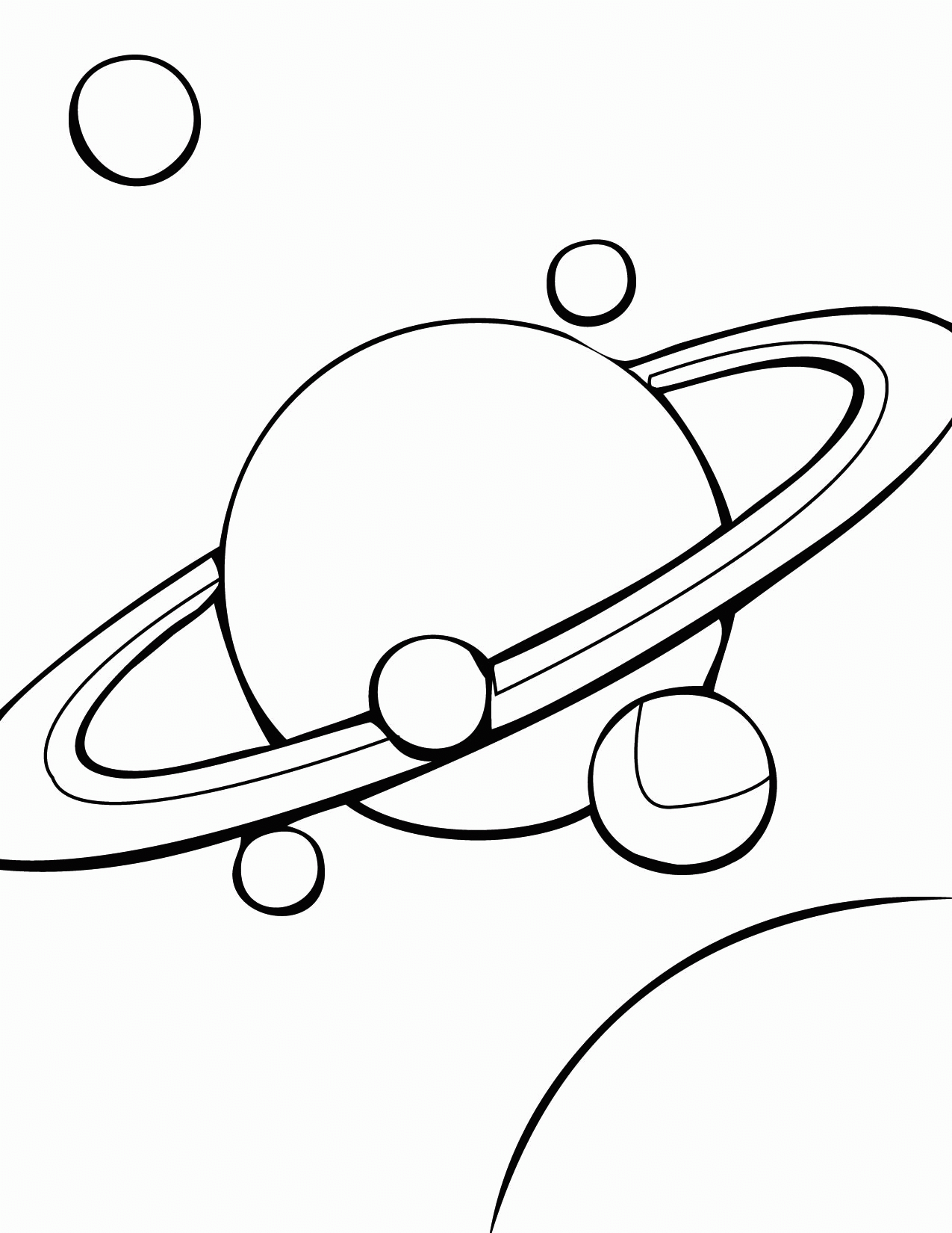 Saturn Coloring Page