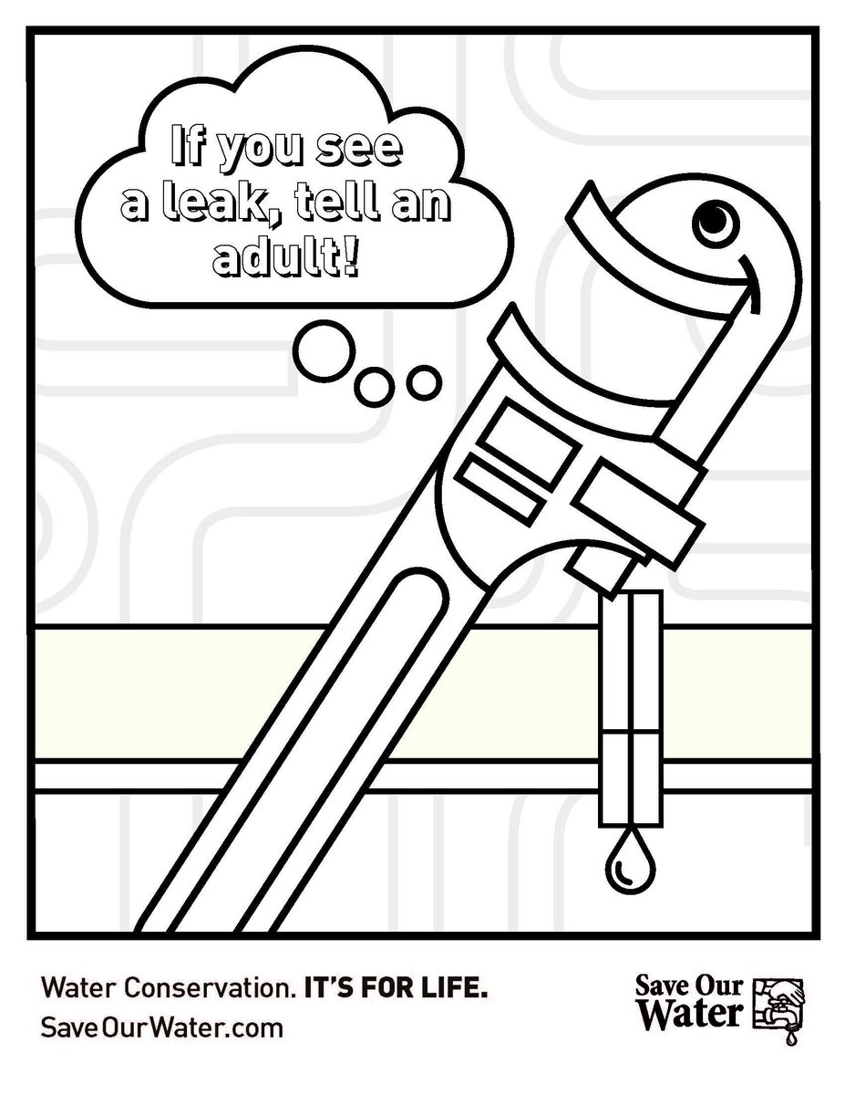 Save Water Coloring Pages