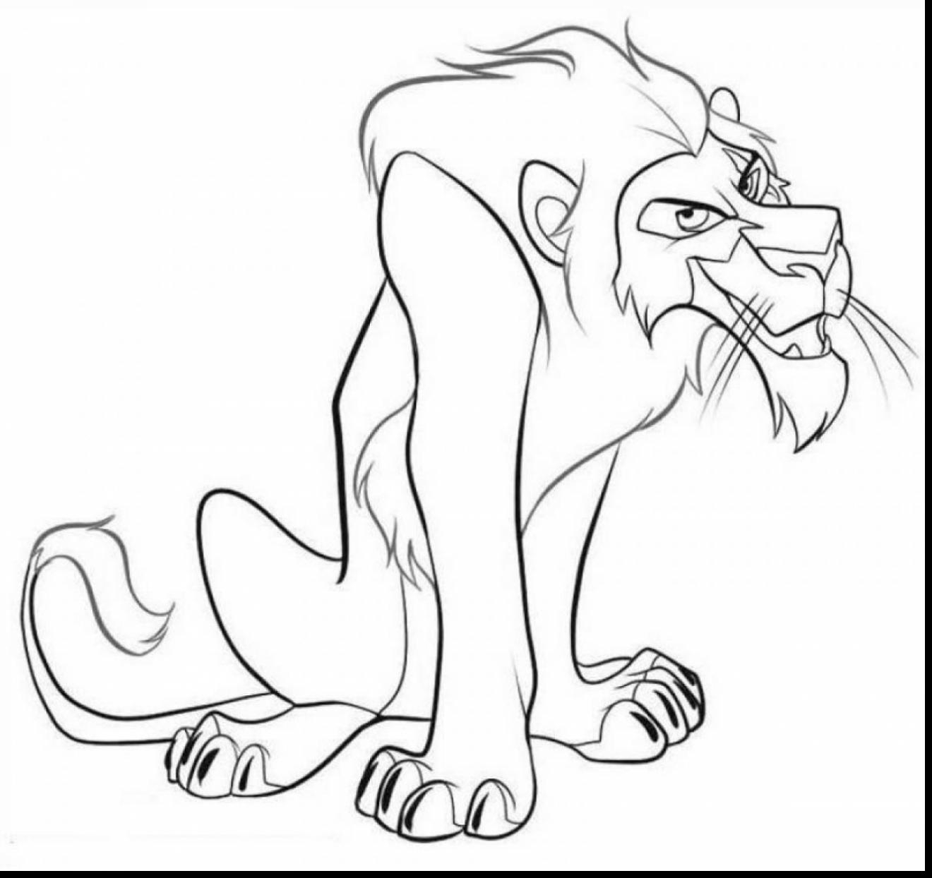 Scar Lion King Coloring Pages