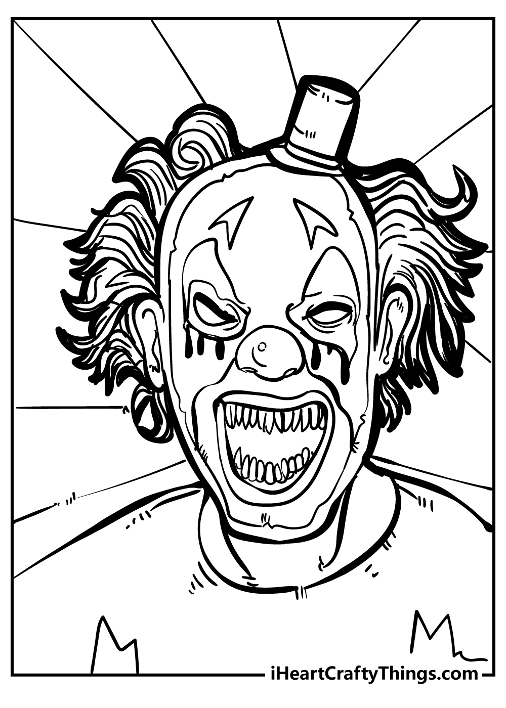 Scary Coloring Pages To Print Maryrose Ennis