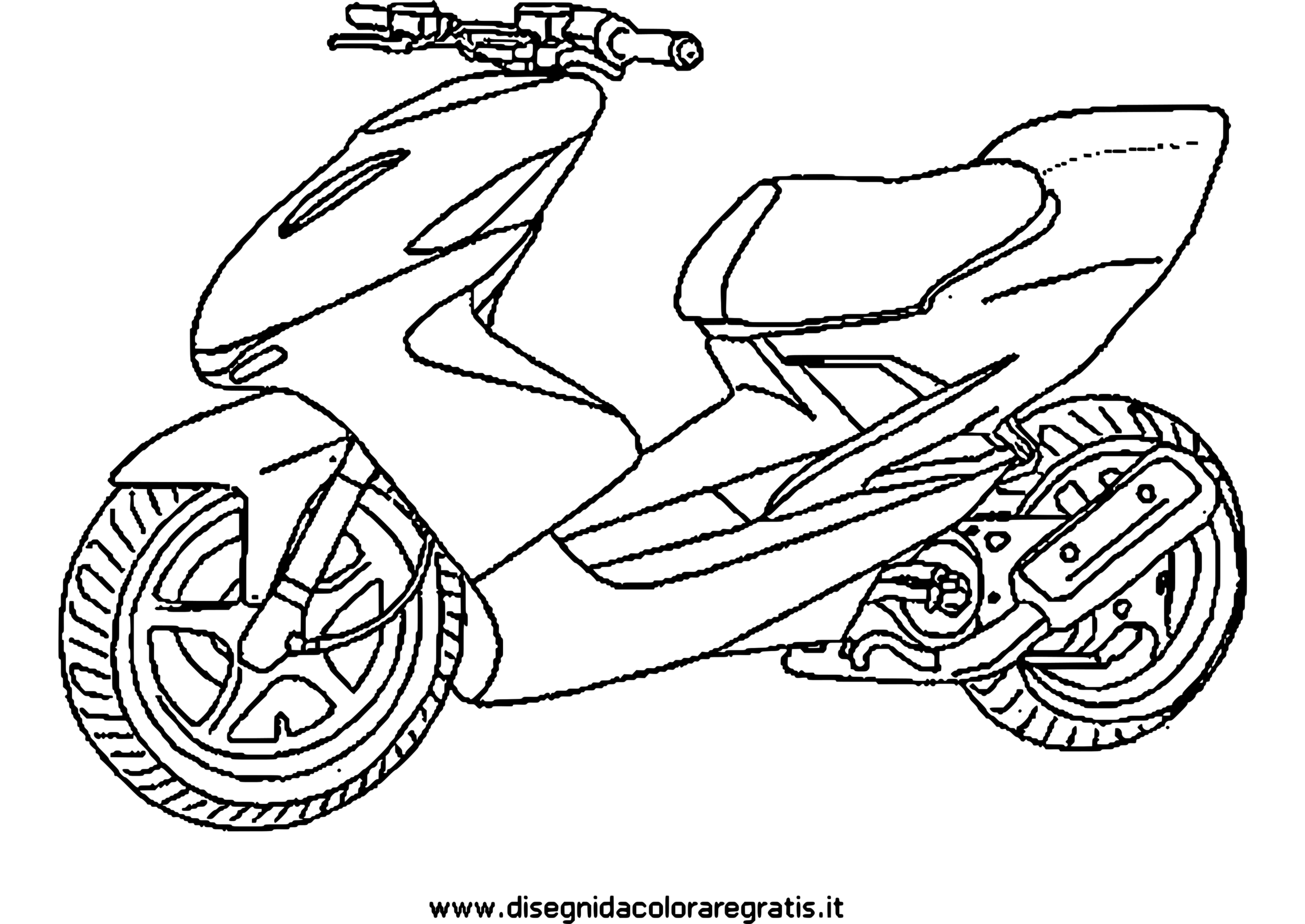 Scooter Coloring Pages At GetDrawings Free Download