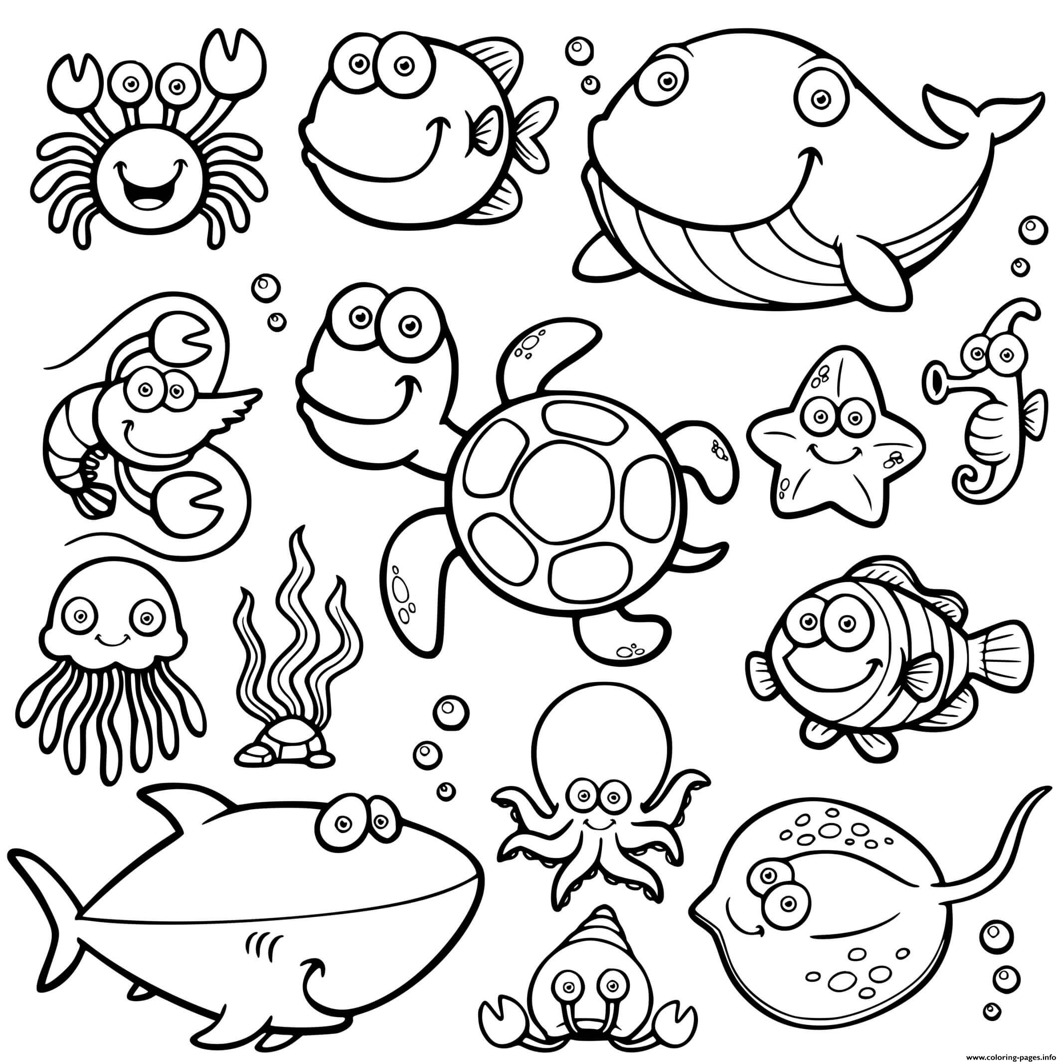 Sea Animals Printables