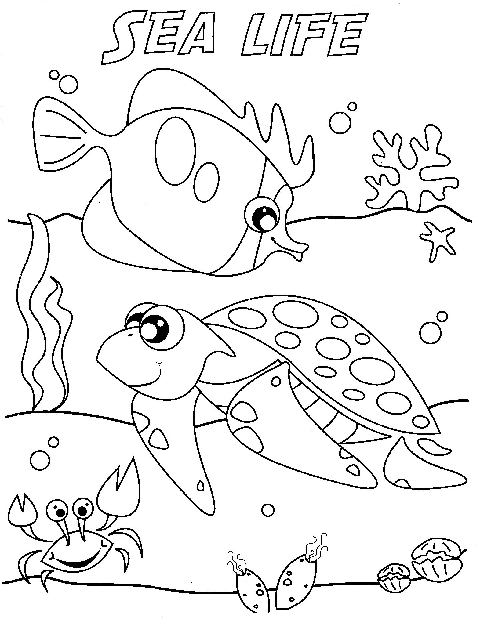 Ocean Animals Coloring Pages