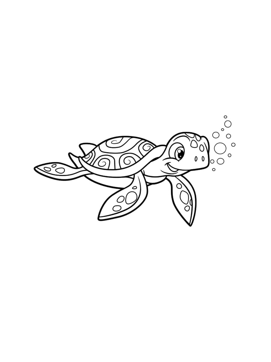 Sea Turtle Coloring Page
