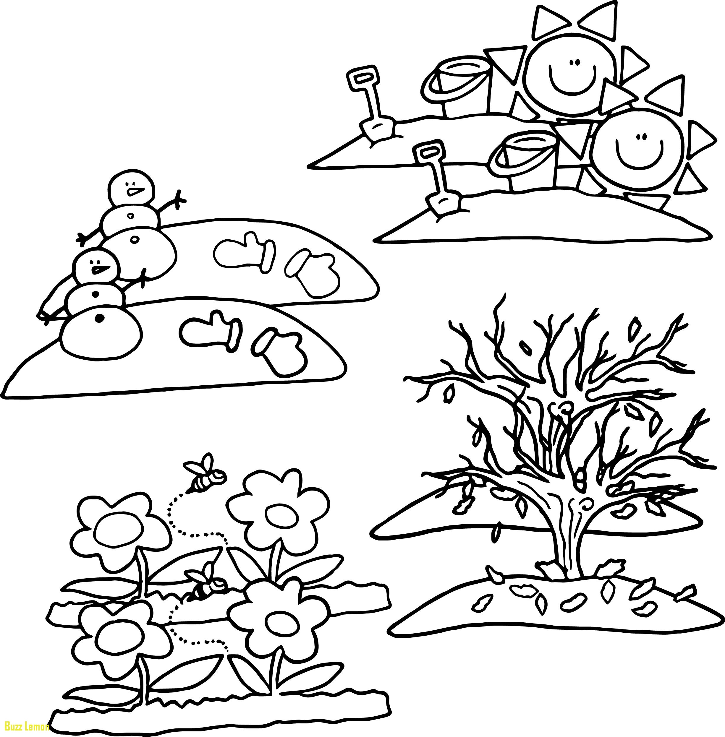 Four Seasons Coloring Page