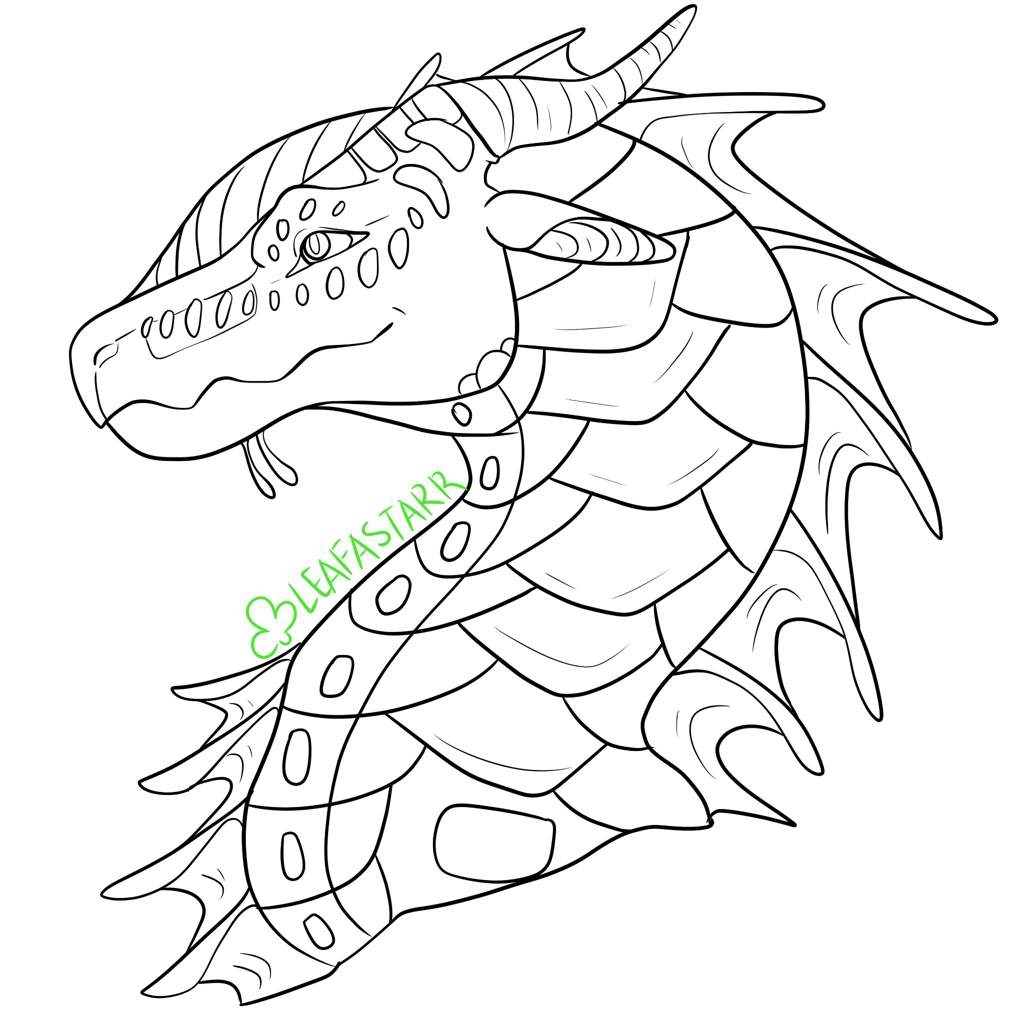 Seawing Lineart F2u Wof Leafwing Sketch Coloring Page