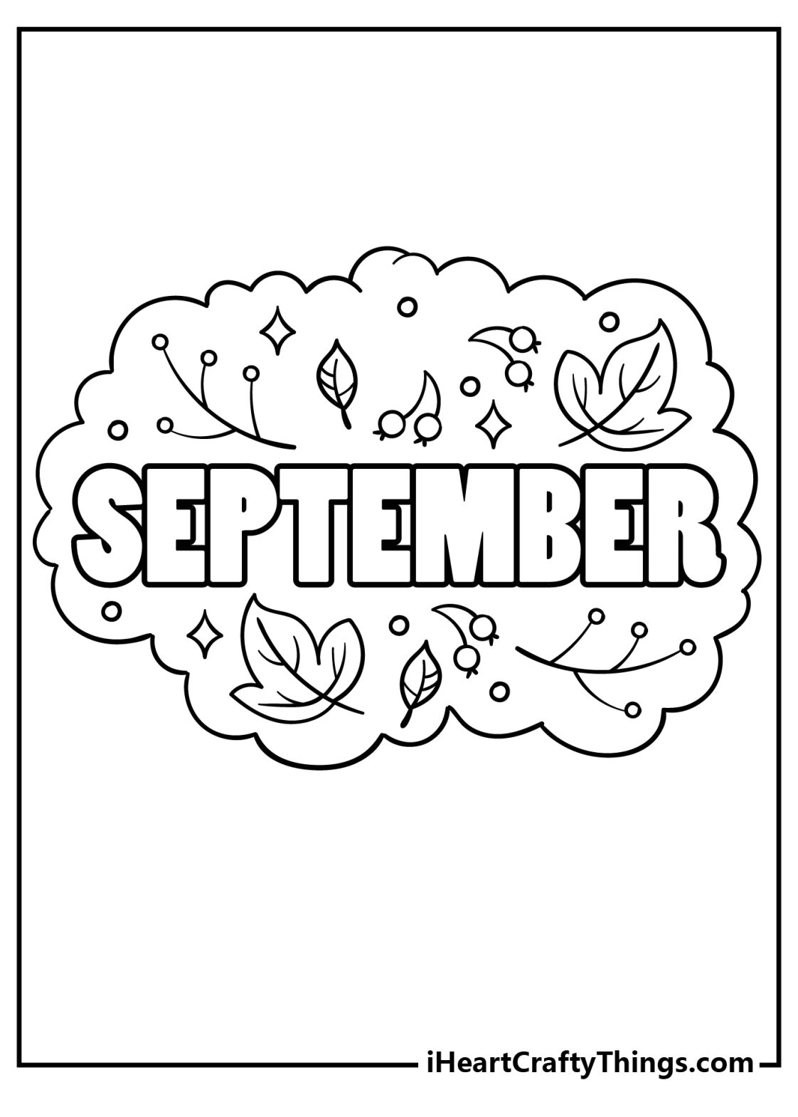 September Coloring Pages 100 Free Printables