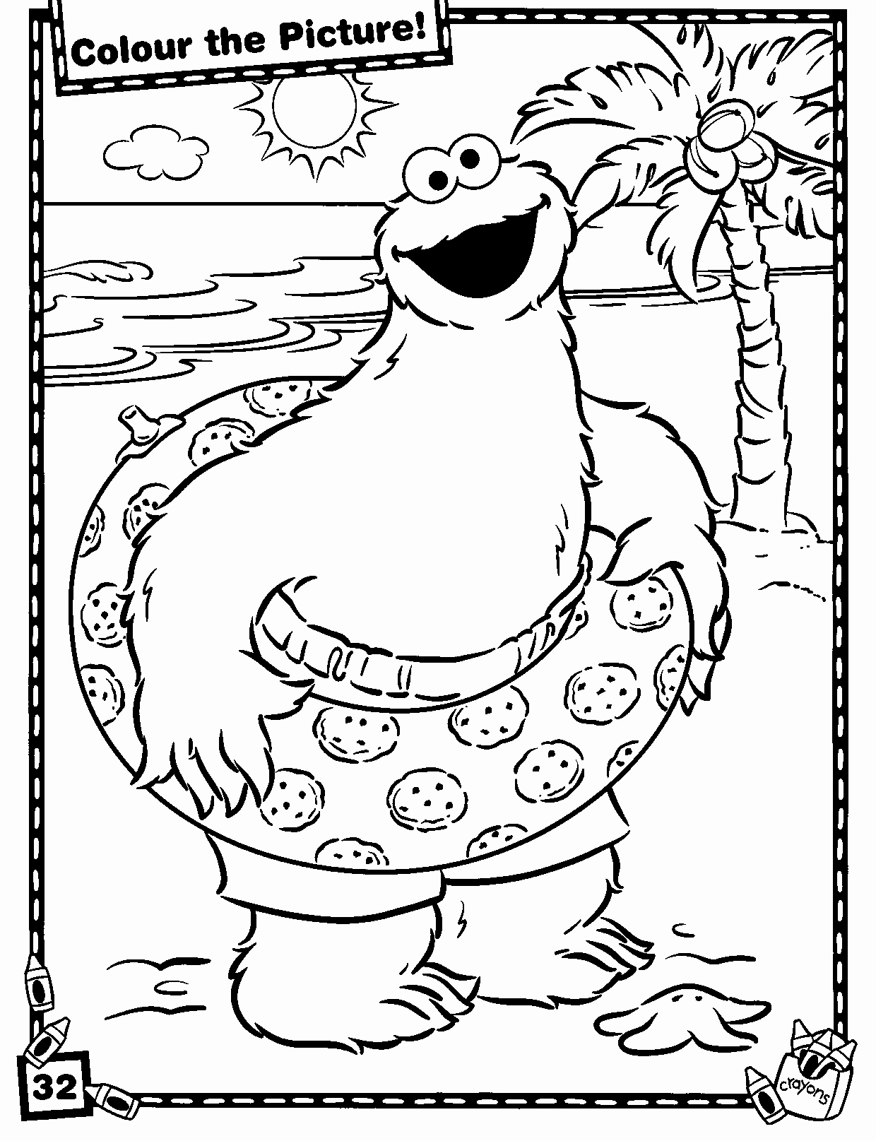 Printable Coloring Pages Sesame Street
