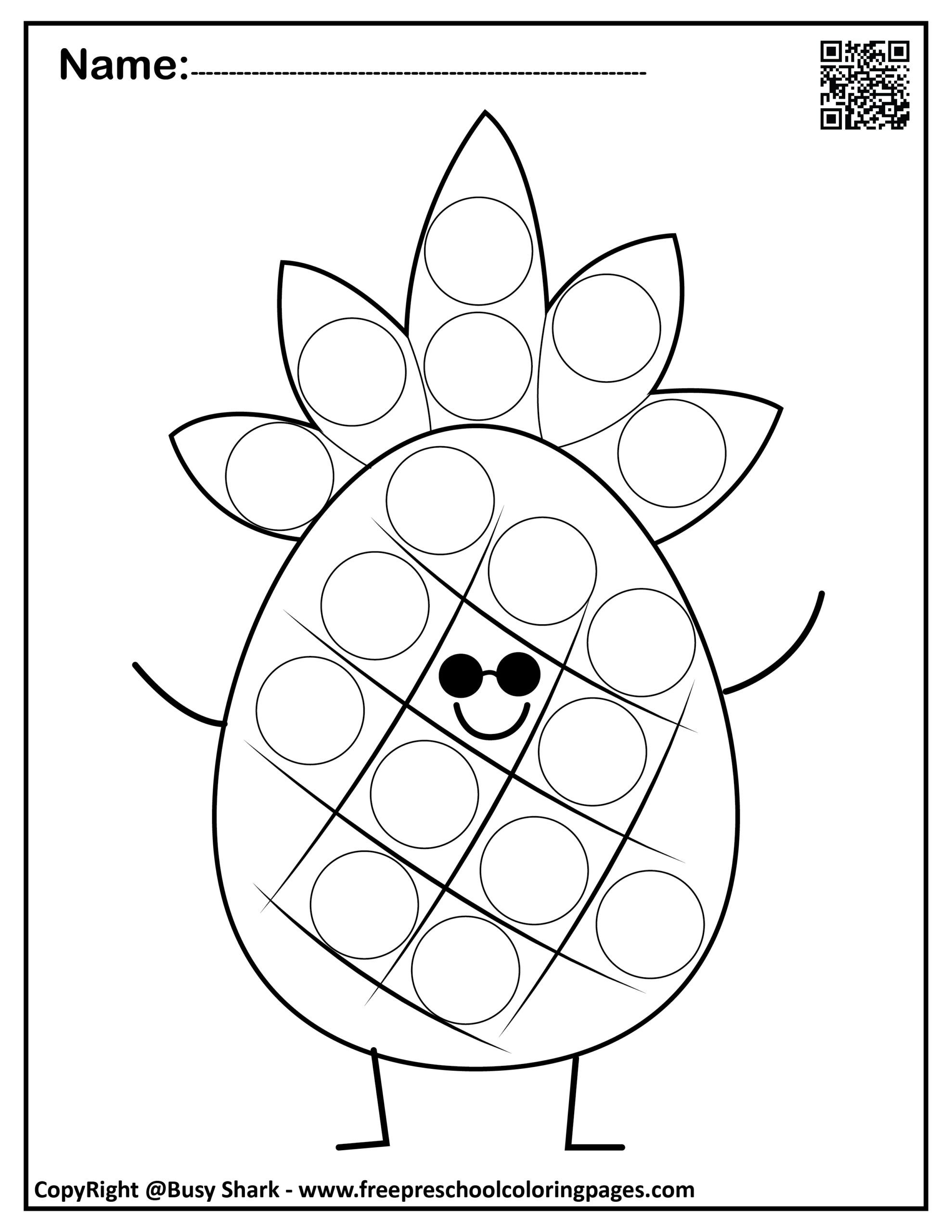 Set Of Summer Dot Markers Pages