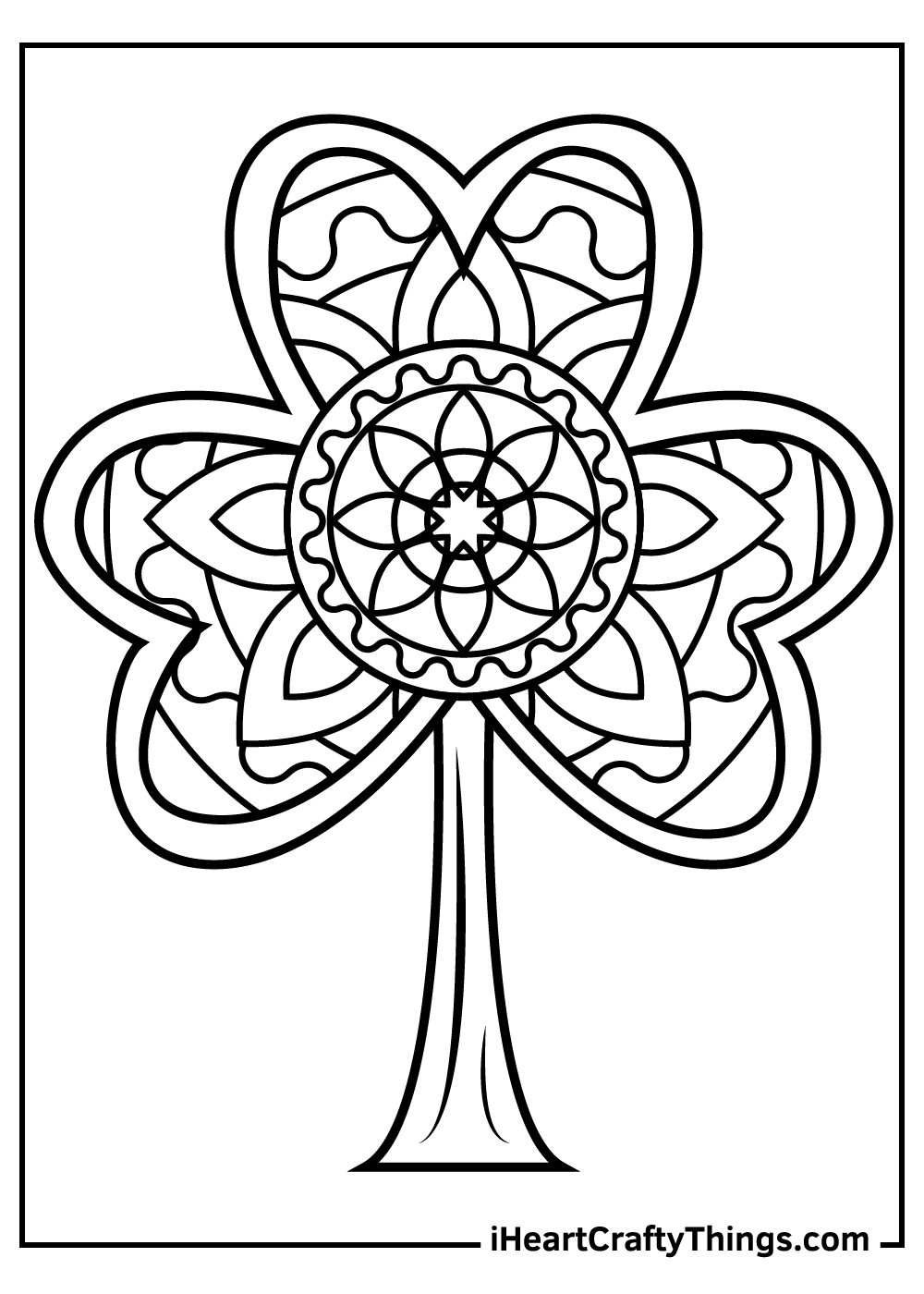 Shamrock Coloring Pages Updated 2021