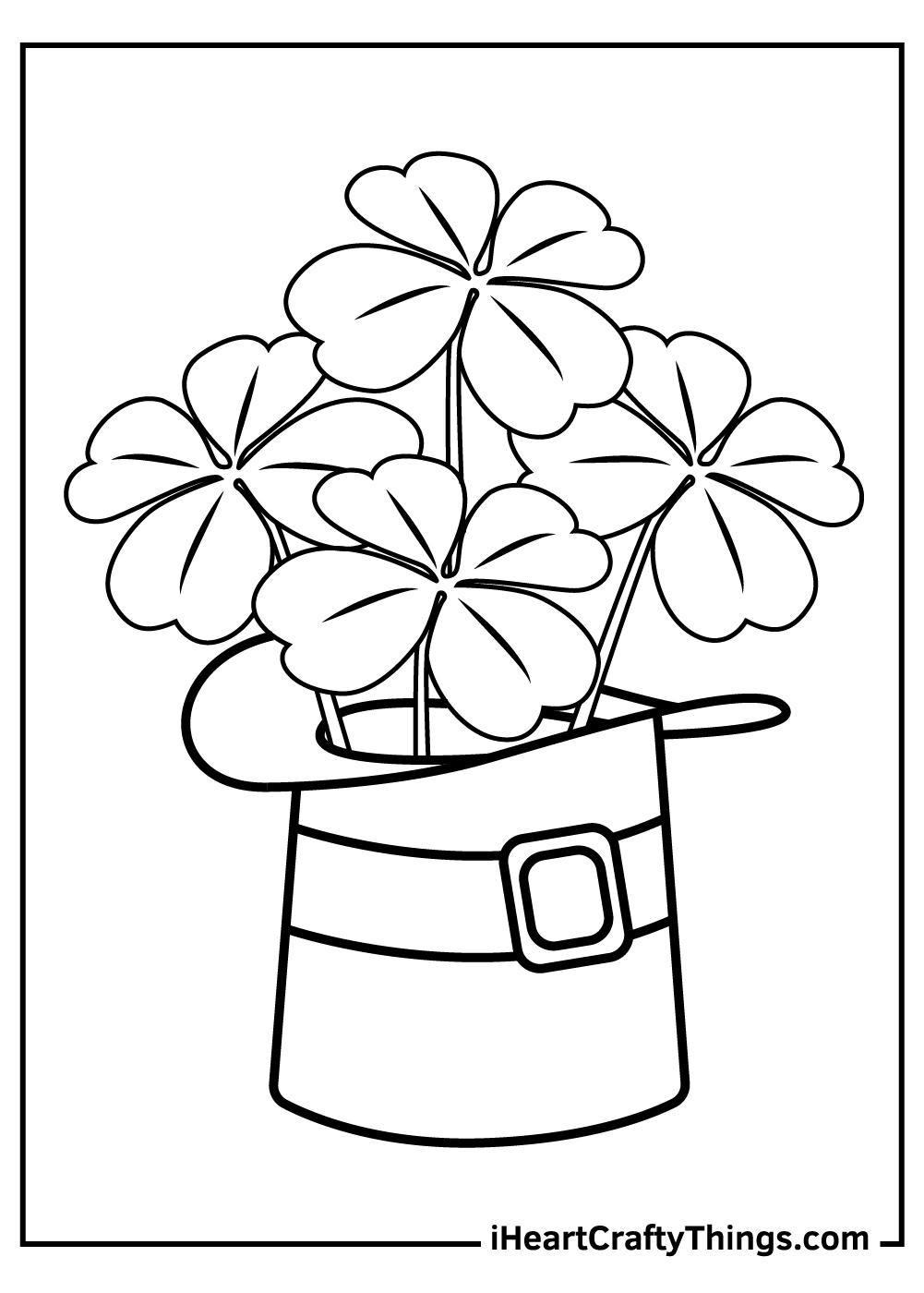 Shamrock Coloring Pages Updated 2021
