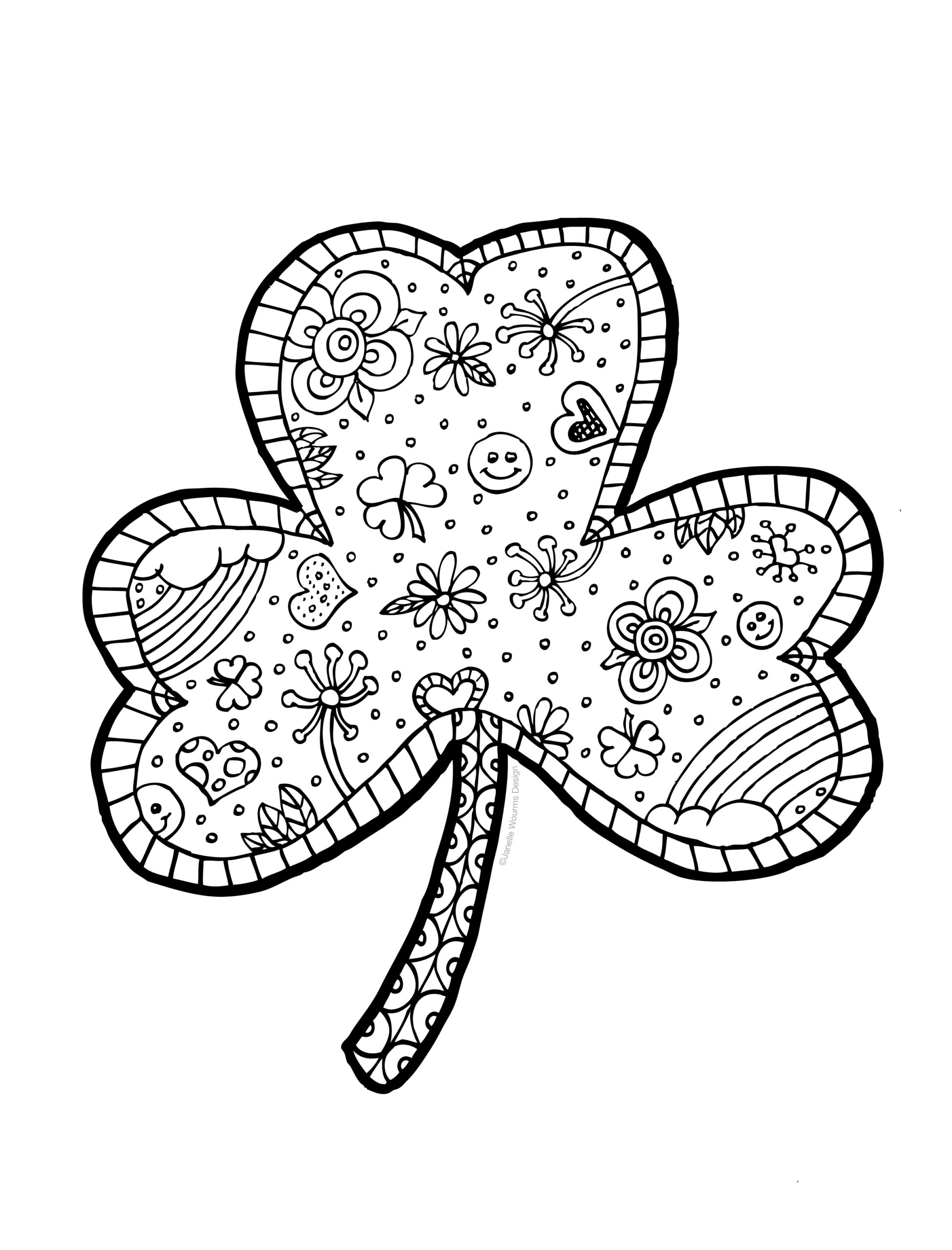 Shamrock Coloring Page