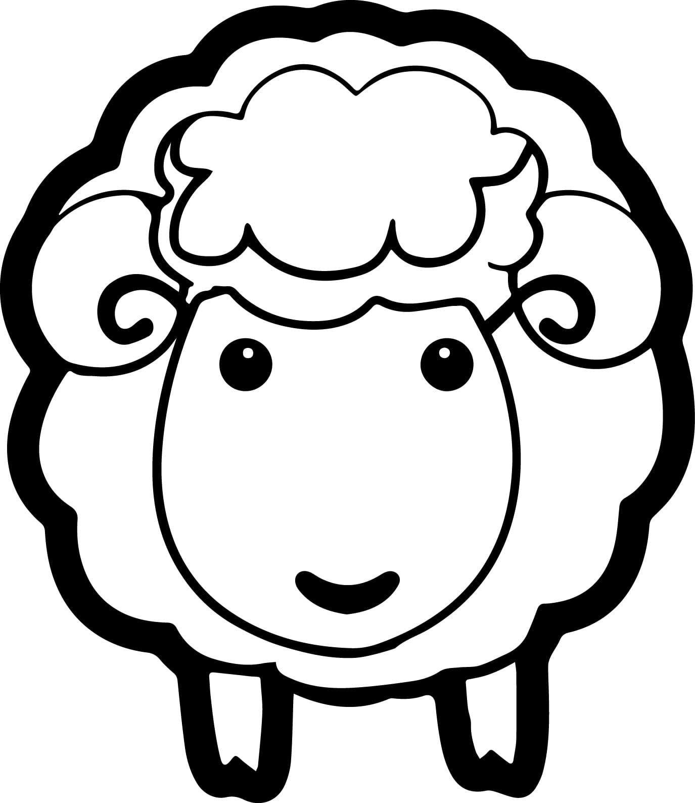 Lamb Coloring Page