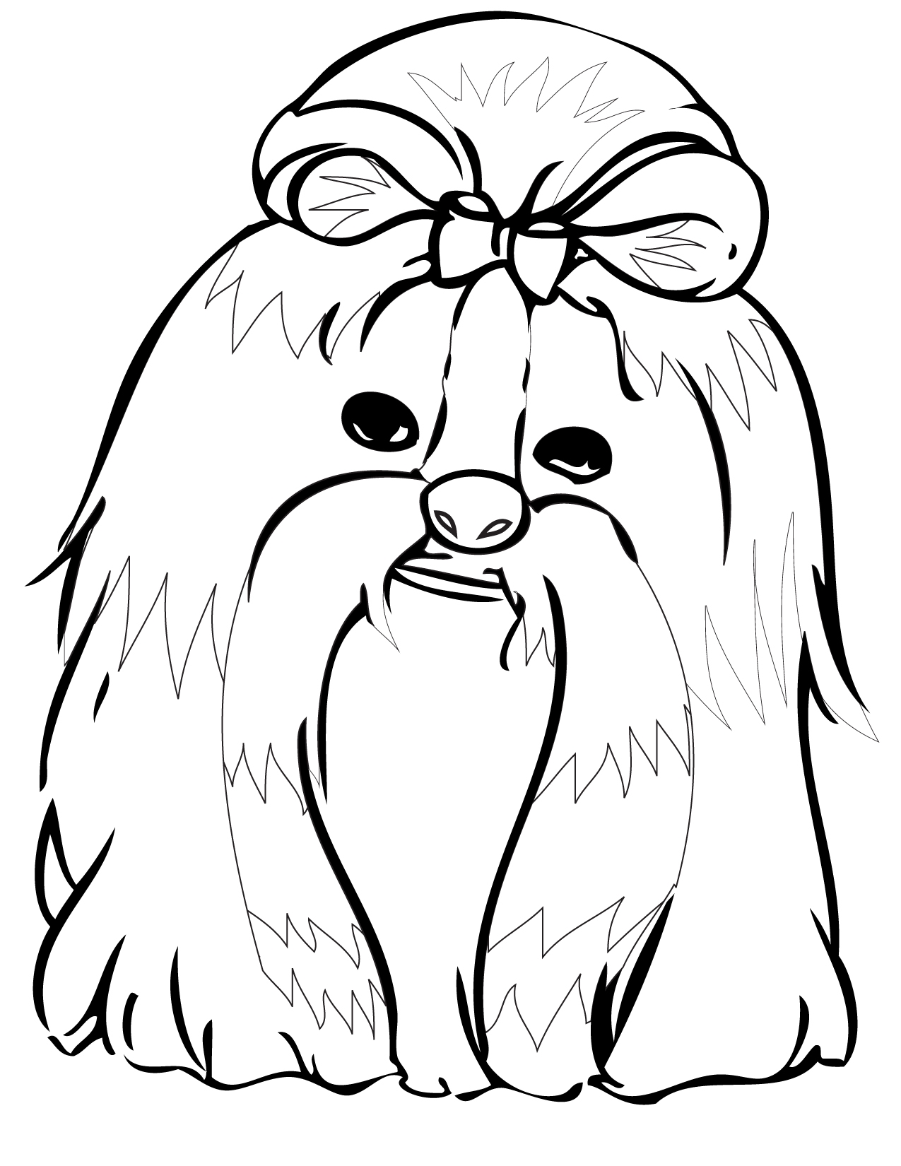 Shih Tzu Coloring Page At GetColorings Free Printable Colorings Pages To Print And Color