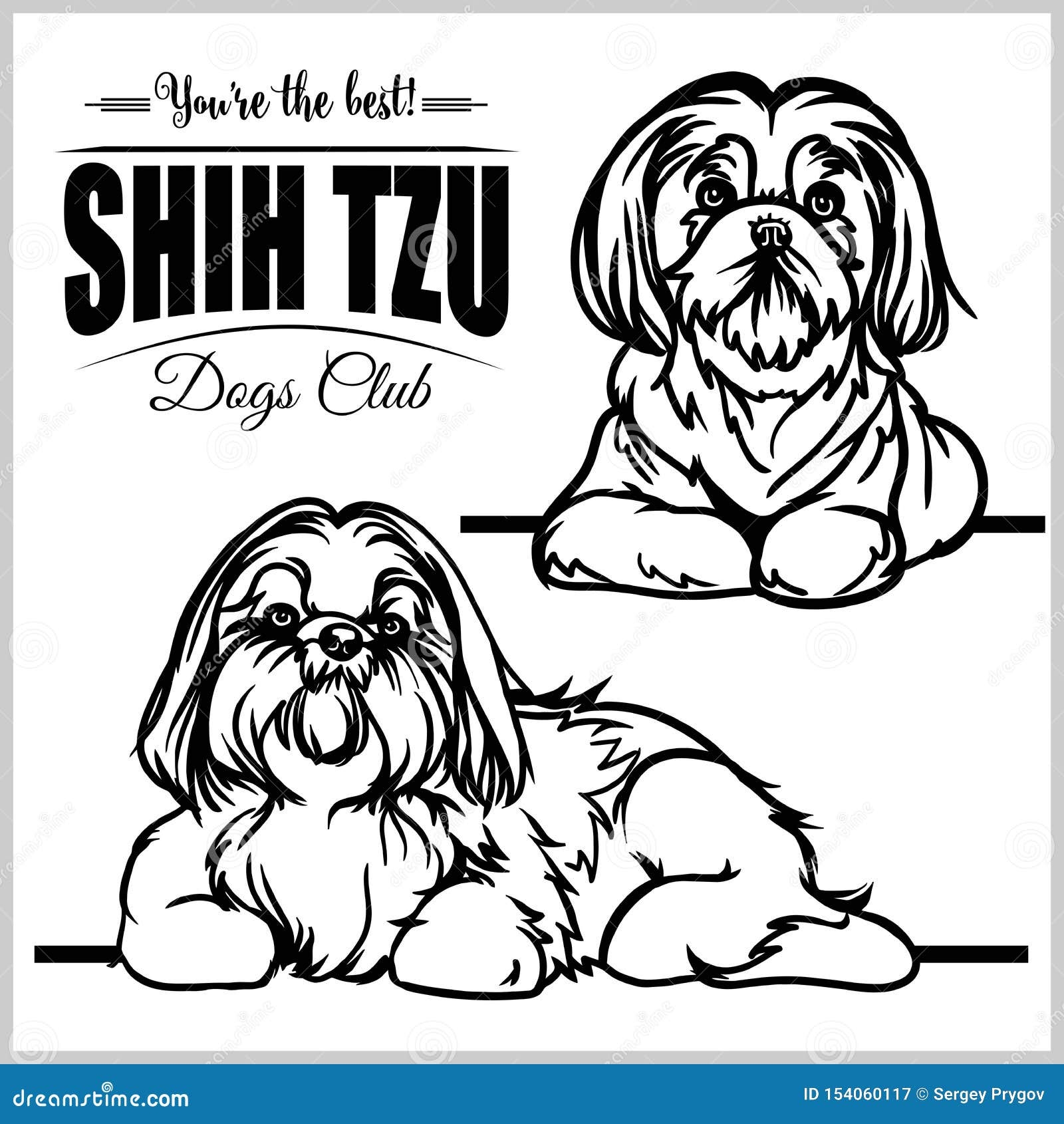 Shih Tzu Printable Coloring Sheets