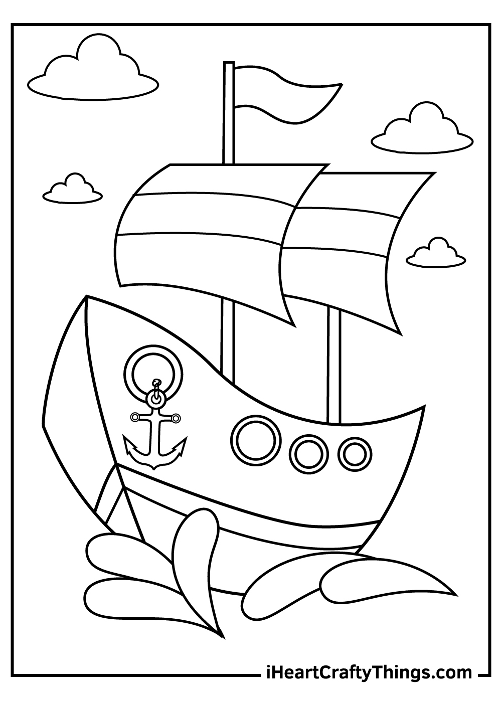 Ships And Boats Coloring Pages Updated 2021
