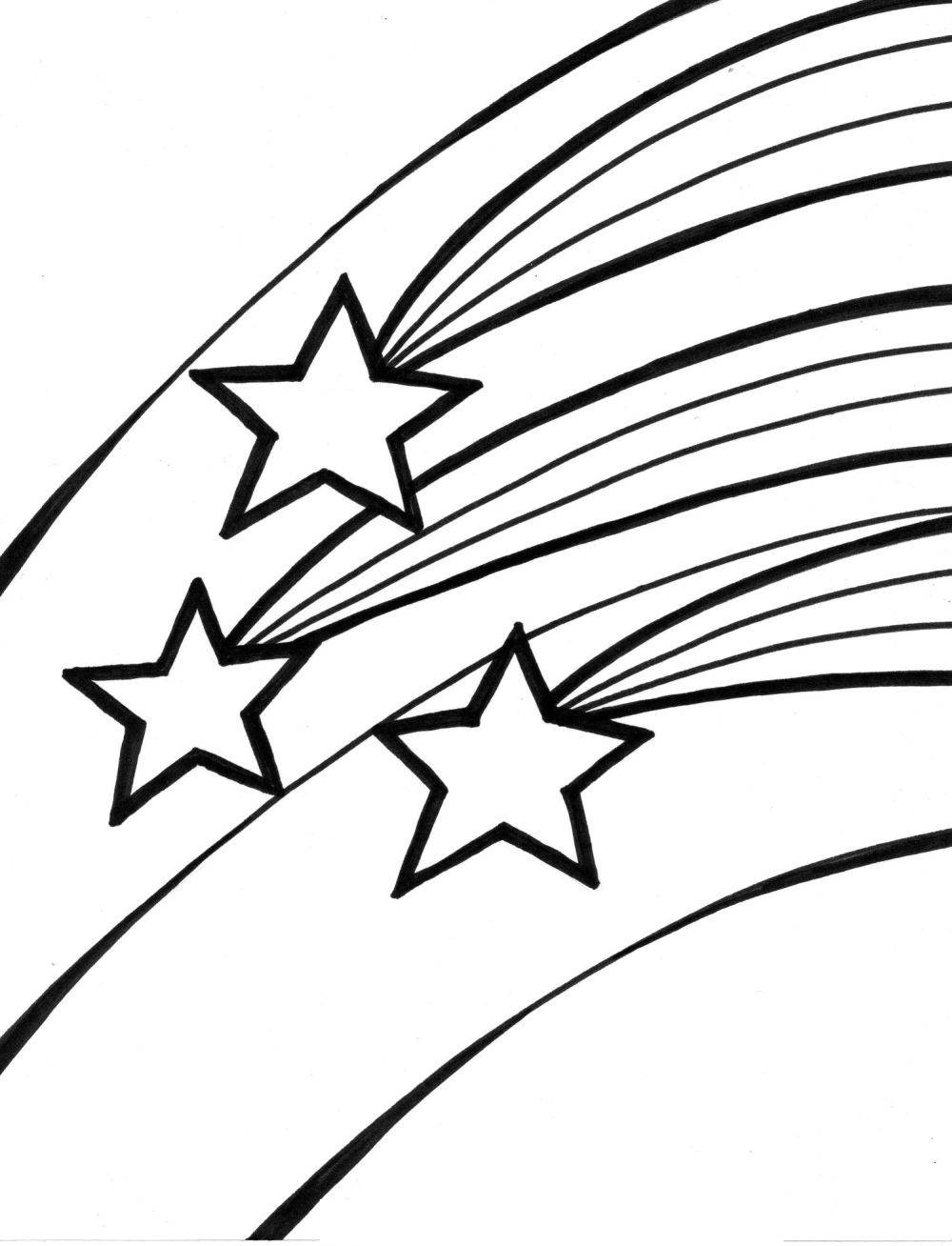 Shooting Star Coloring Pages Coloring Home