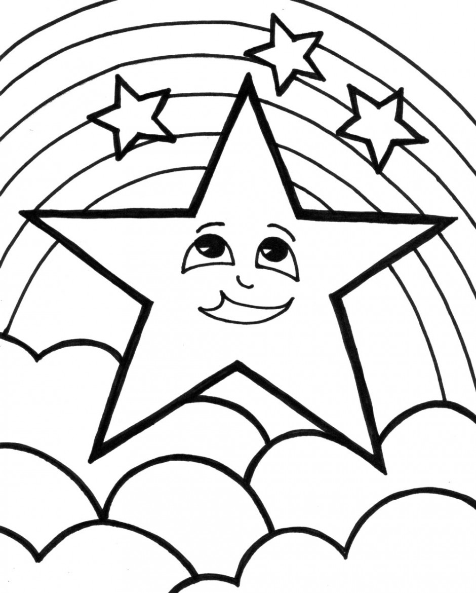 Shooting Star Coloring Pages Printable