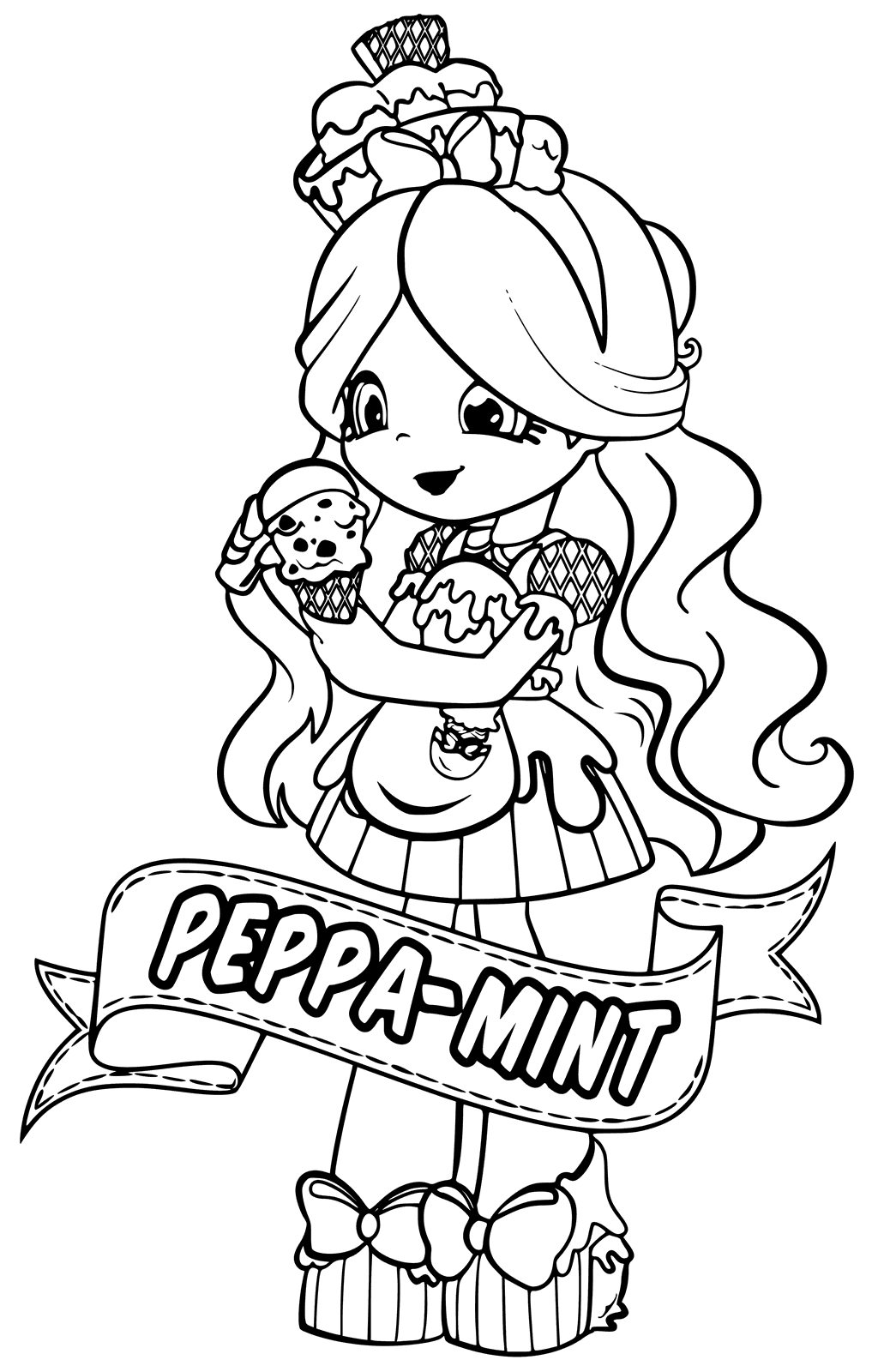 Shopkins Dolls Coloring Pages