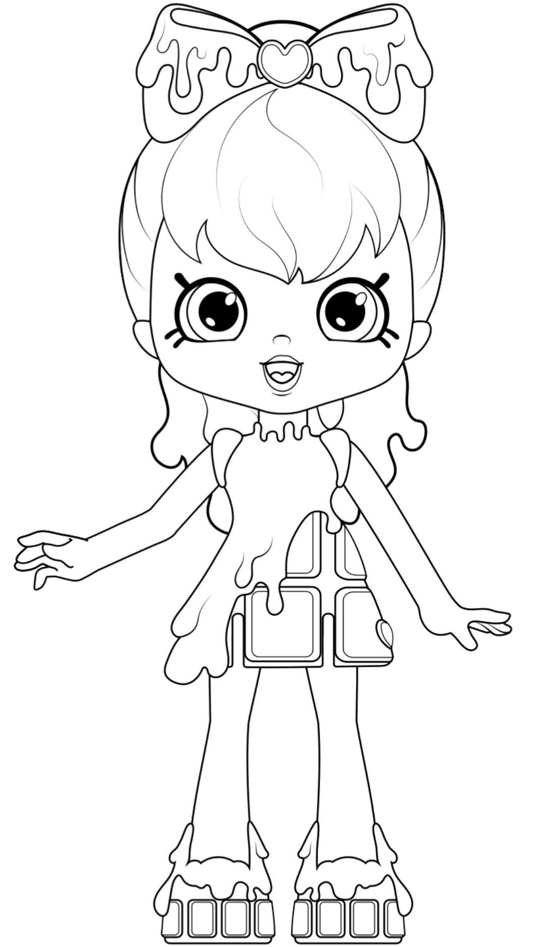 Shopkins Shoppie Coloring Cocolette Happy Places Shopkin Coloring Pages Shopkins Coloring