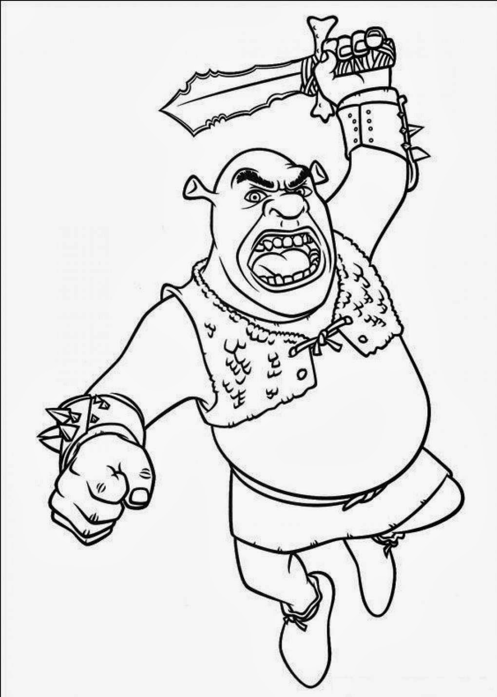 Shrek Printable Coloring Pages Printable Templates