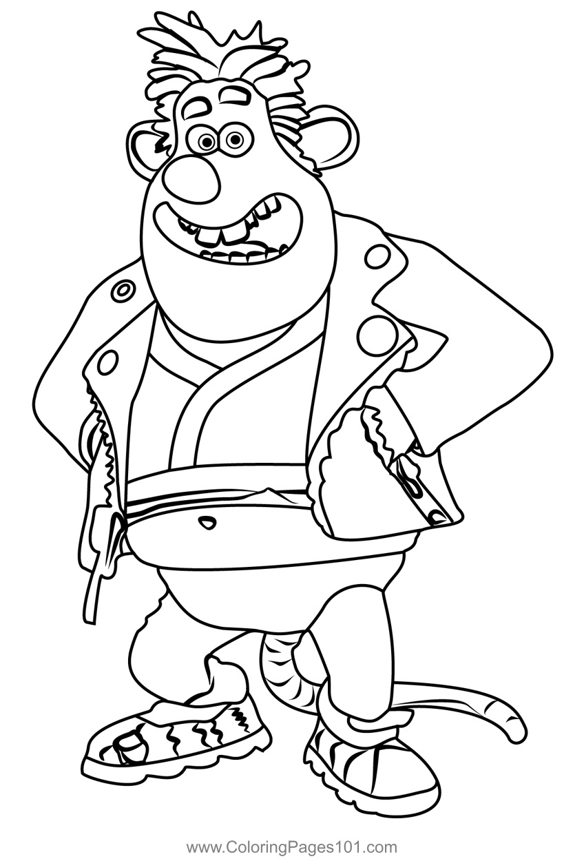 Sid From Flushed Away Coloring Page For Kids Free Flushed Away Printable Coloring Pages Online