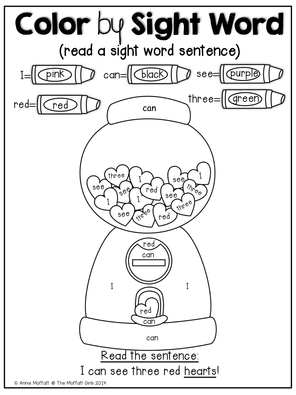 Sight Word Coloring Pages This Color By Code Sight Word Is An Activity That Can Be Used In A