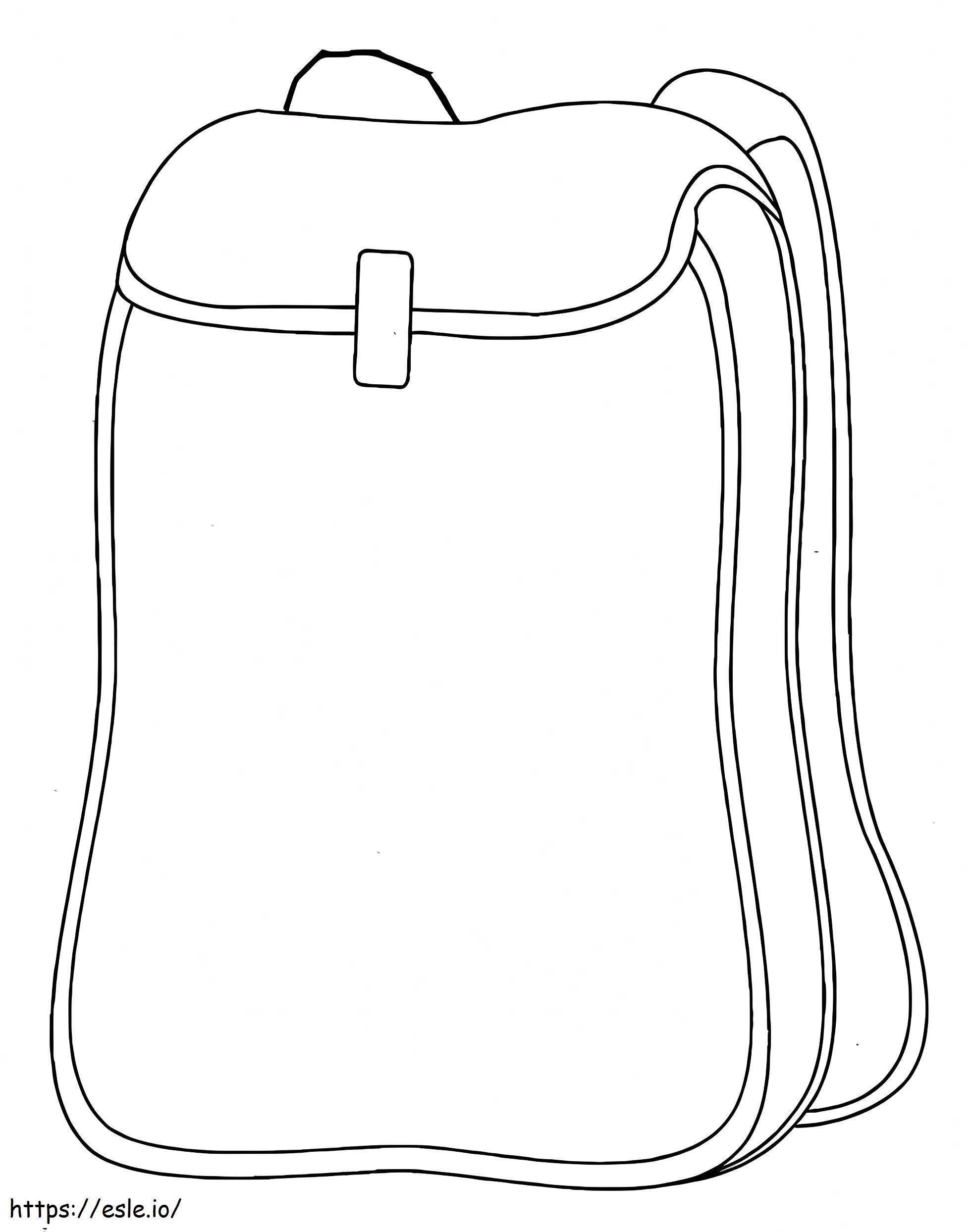 Backpack Coloring Page