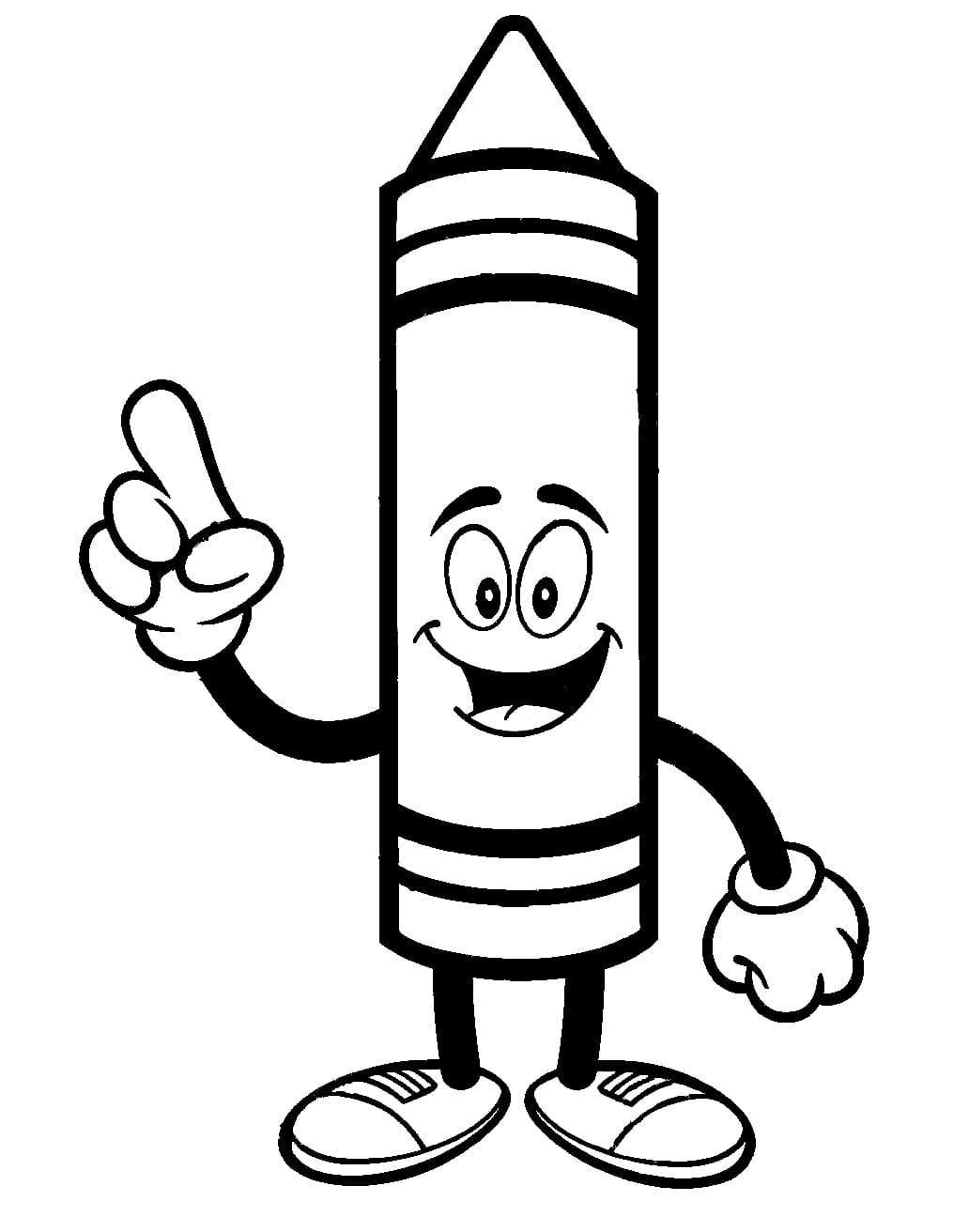 Simple Crayon Coloring Page Free Printable Coloring Pages For Kids
