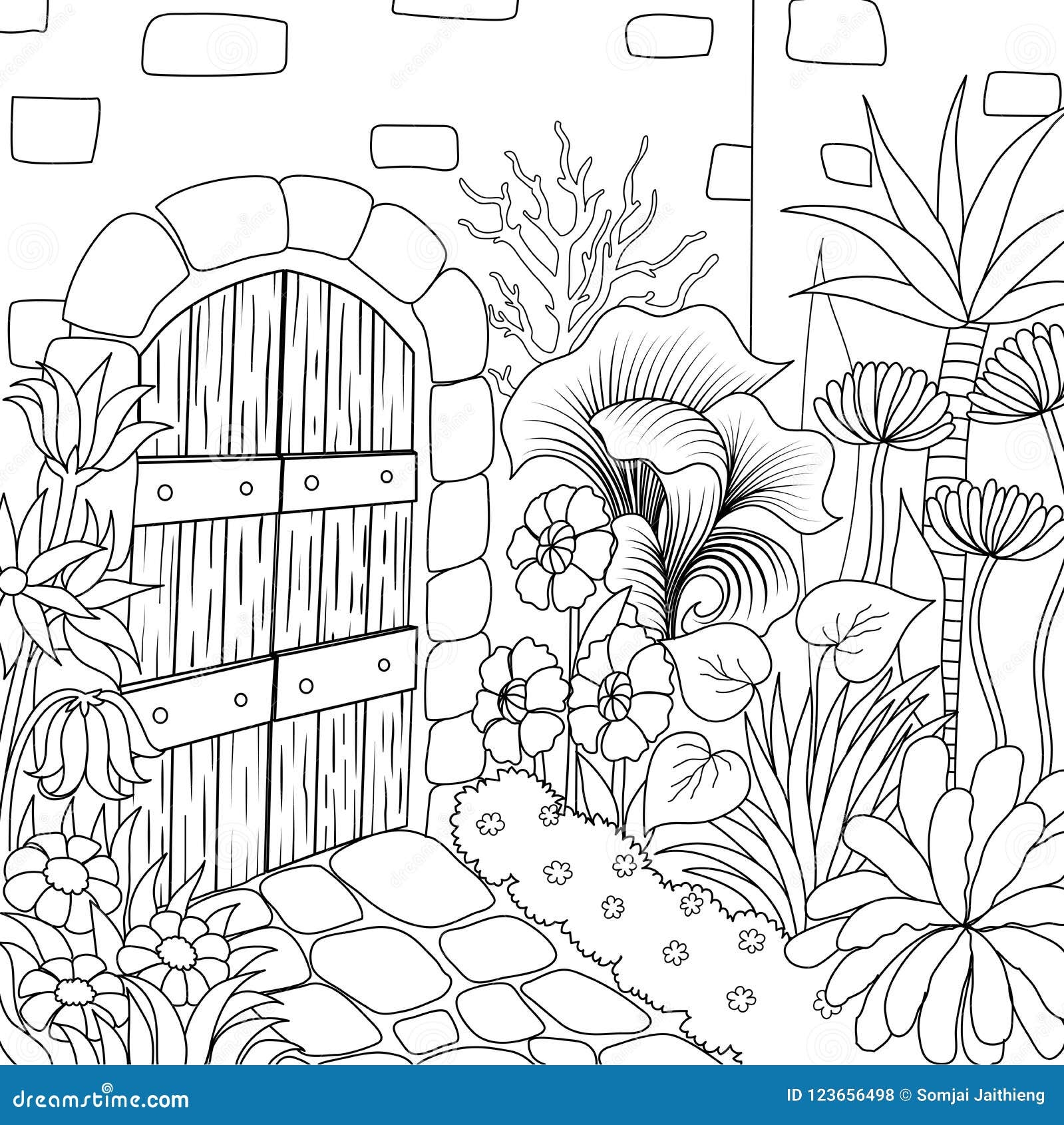 Simple Garden Coloring Pages Coloring Pages