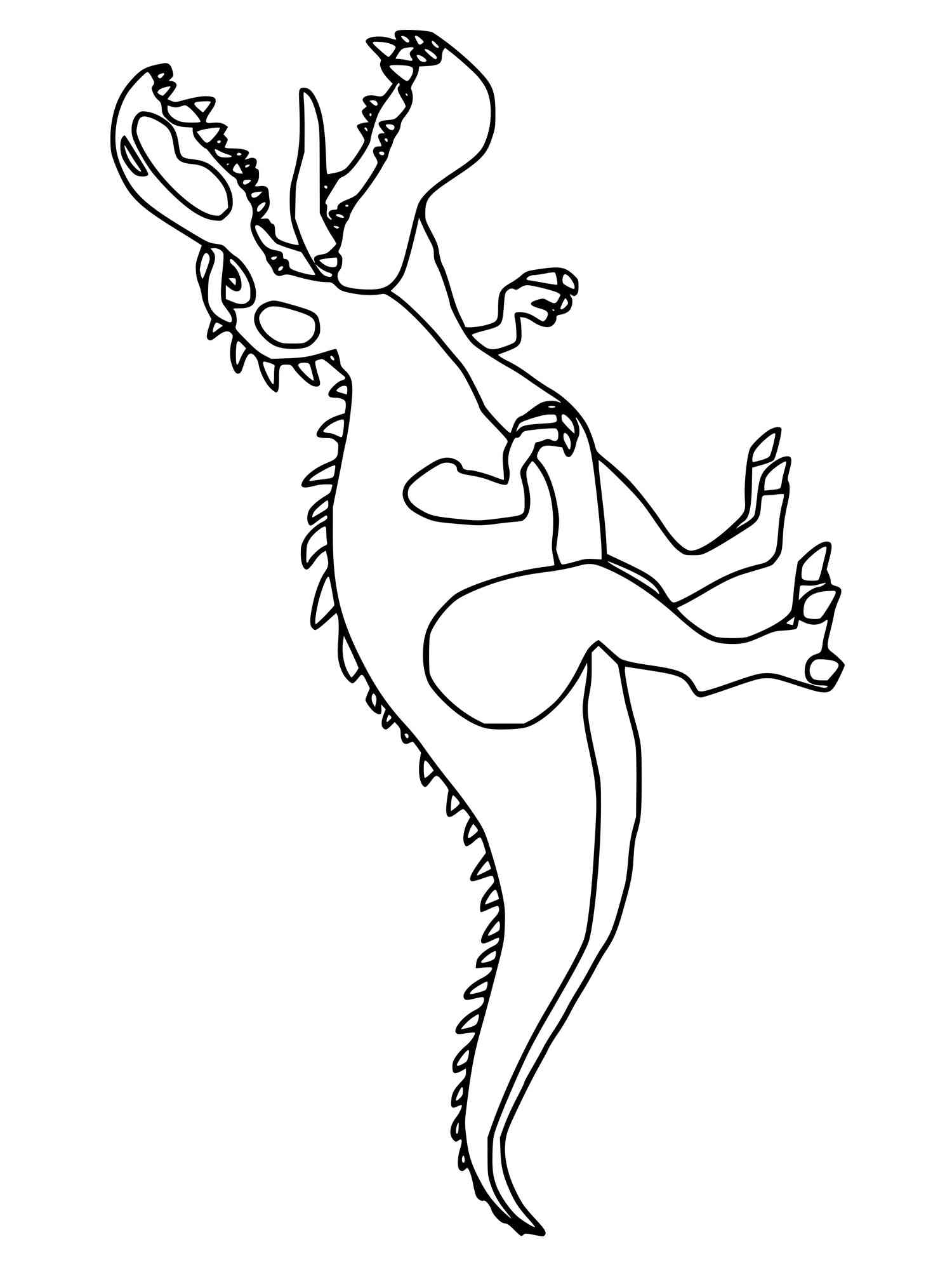 Simple Giganotosaurus Coloring Page