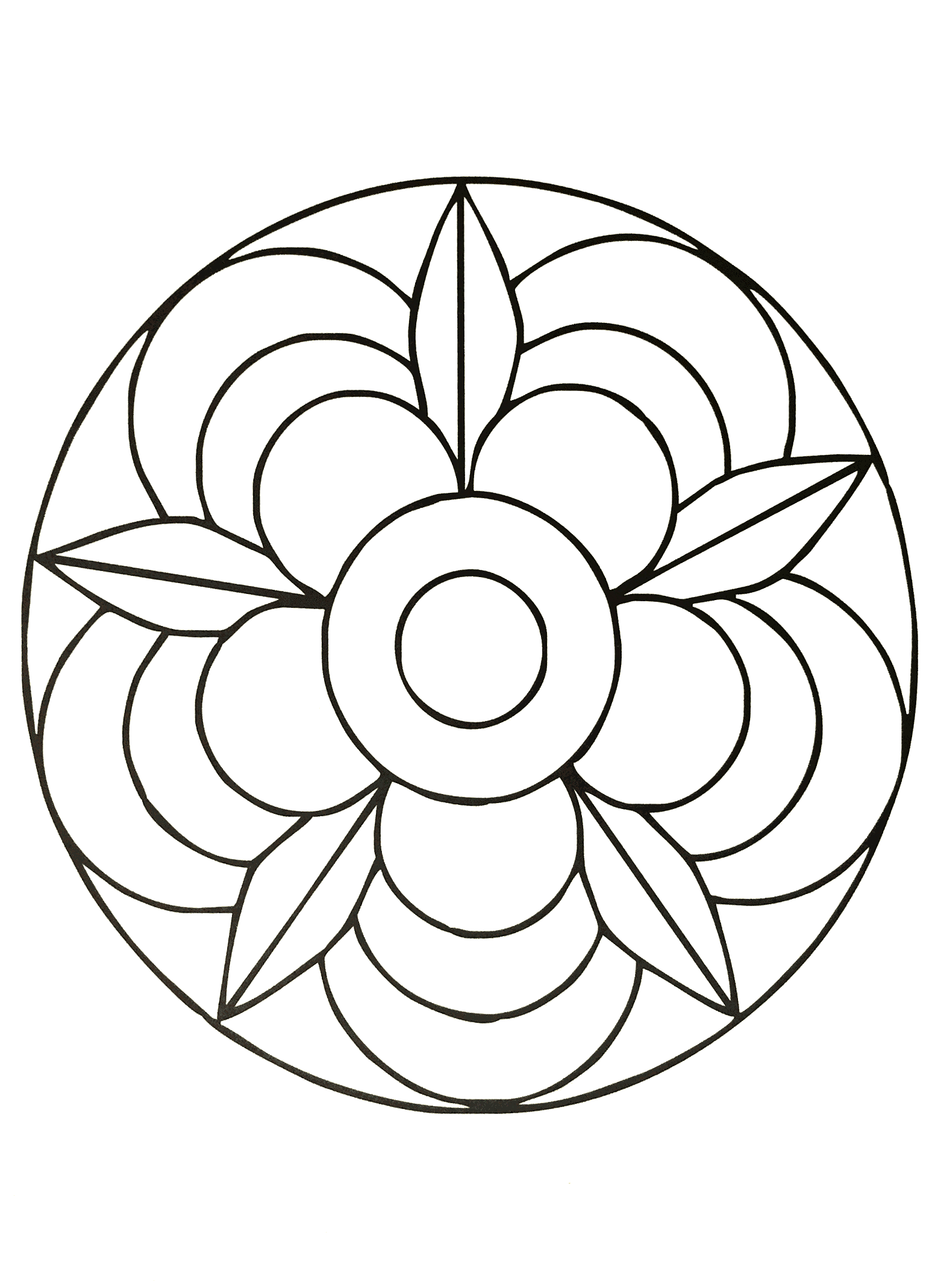 Simple Mandala 40 Mandalas Coloring Pages For Kids To Print Color