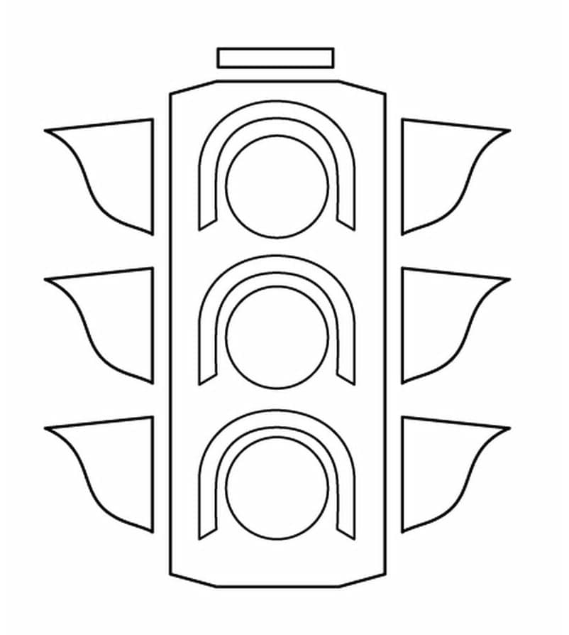 Simple Traffic Light Coloring Page Free Printable Coloring Pages For Kids