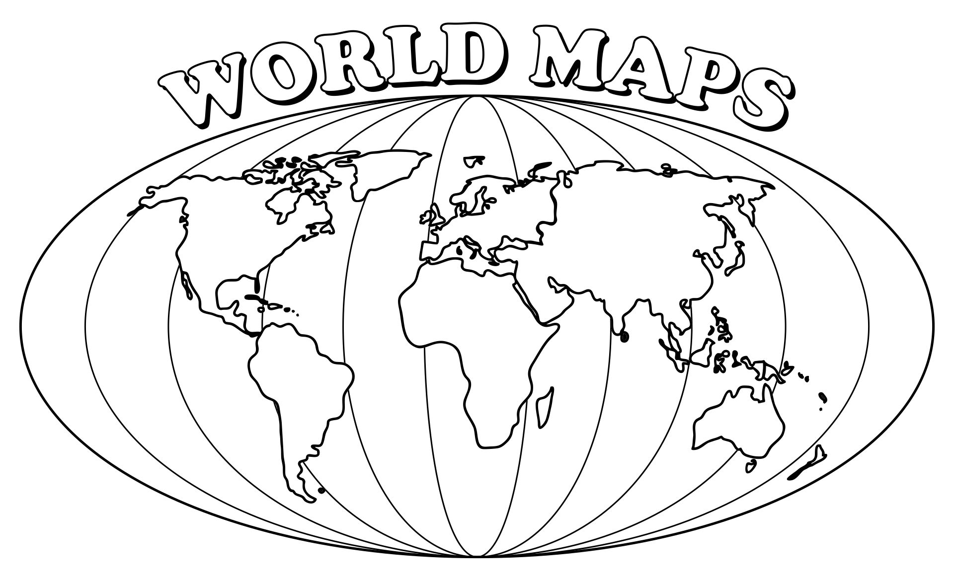 Simple World Map 20 Free PDF Printables Printablee