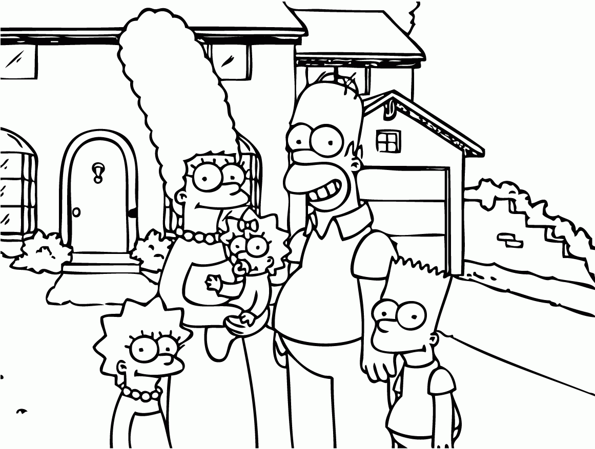 The Simpsons Coloring Pages