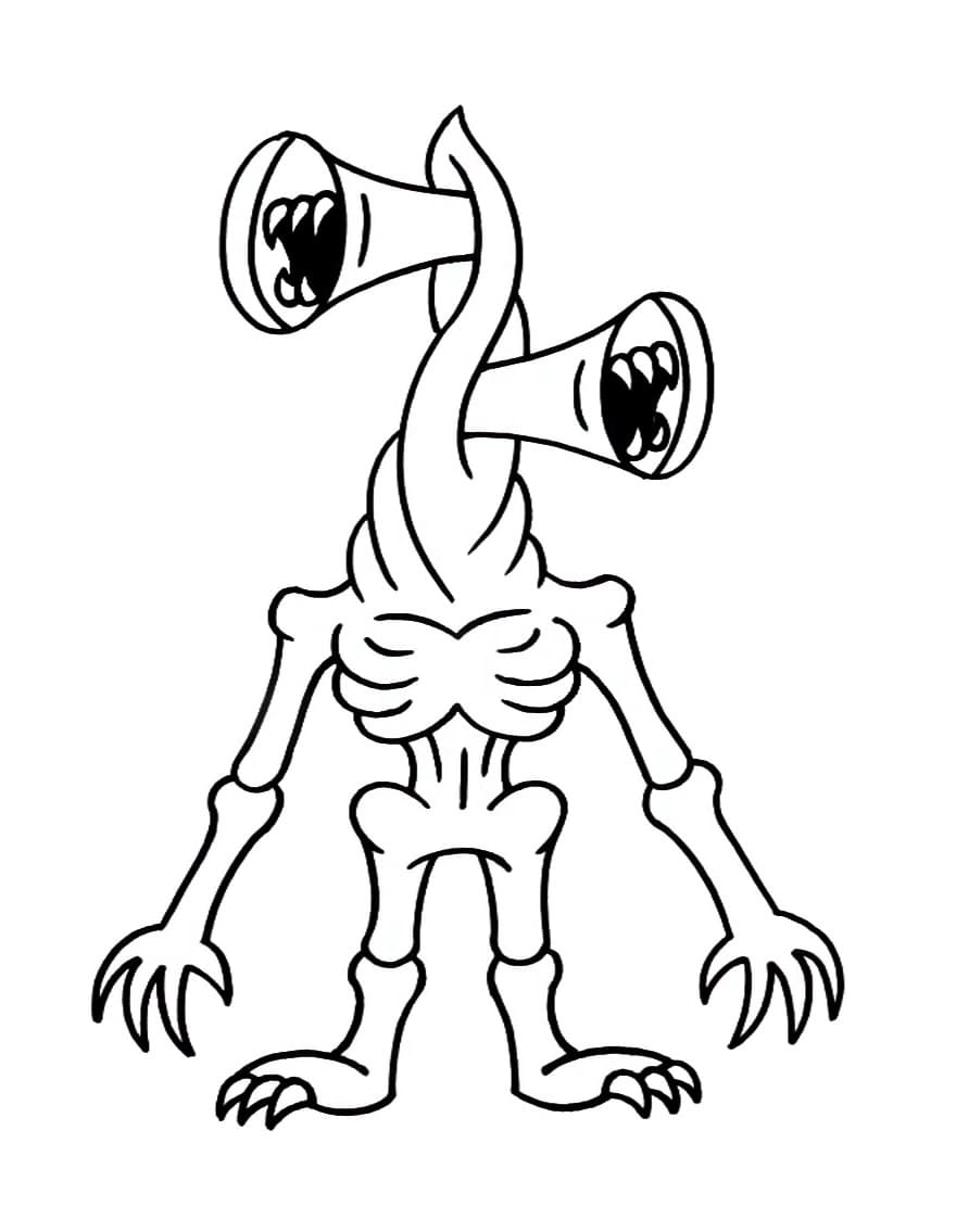 Siren Head Coloring Pages Learny Kids
