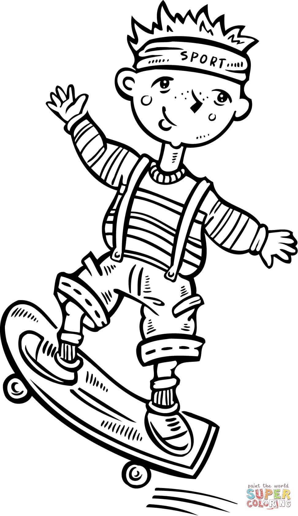 Skateboard Coloring Page At GetColorings Free Printable Colorings Pages To Print And Color