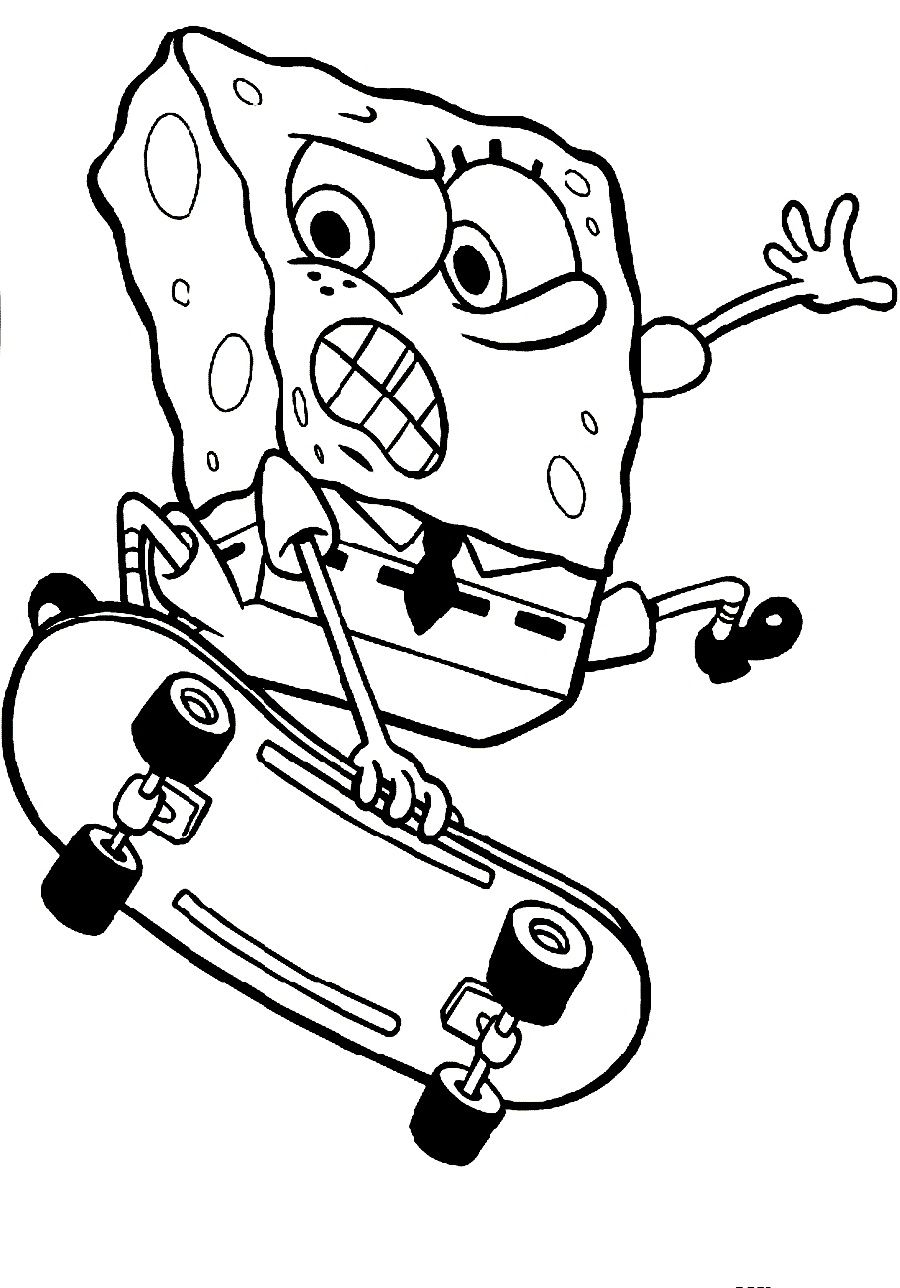 Skateboard Pictures To Color Coloring Home Sketch Coloring Page