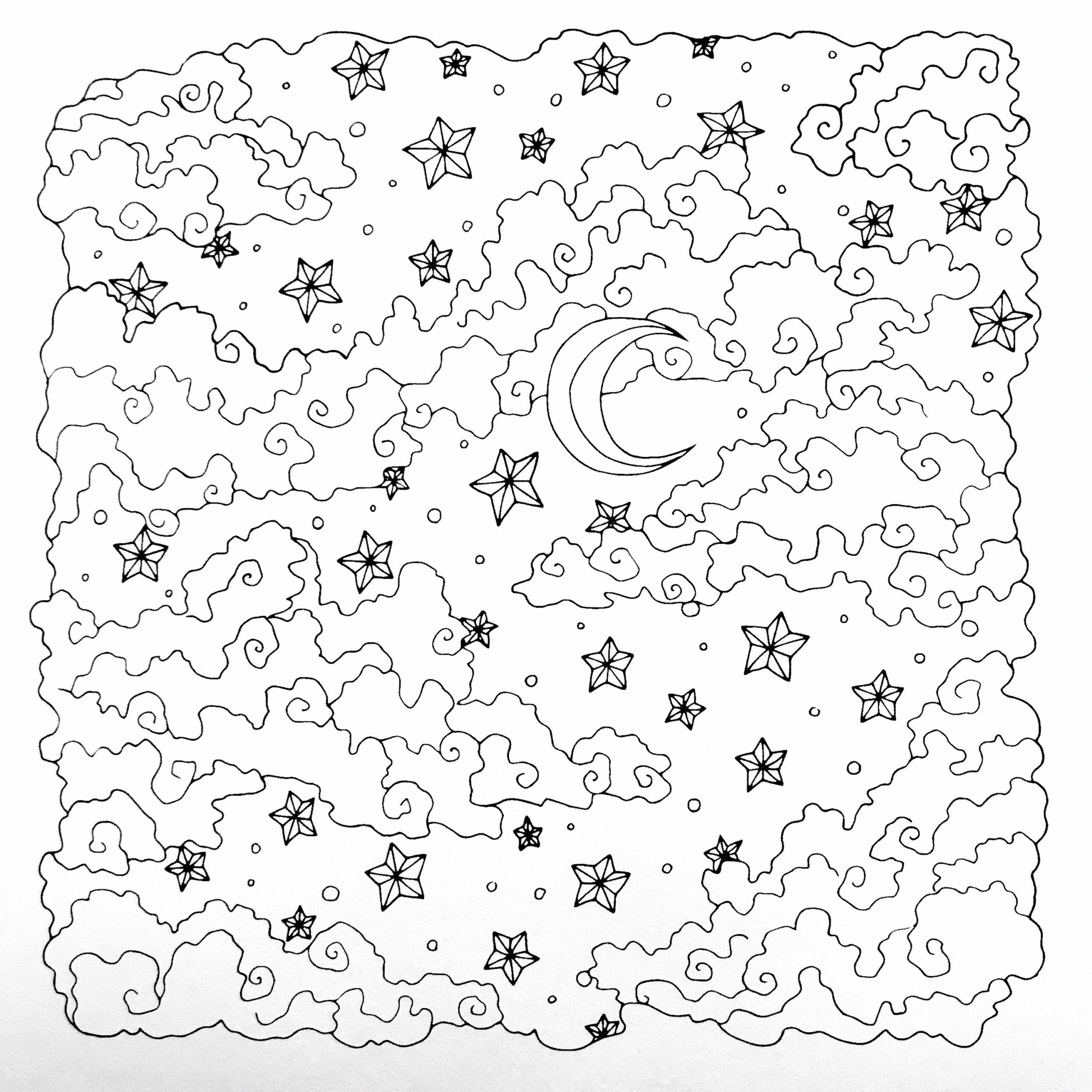 Sky Coloring Page