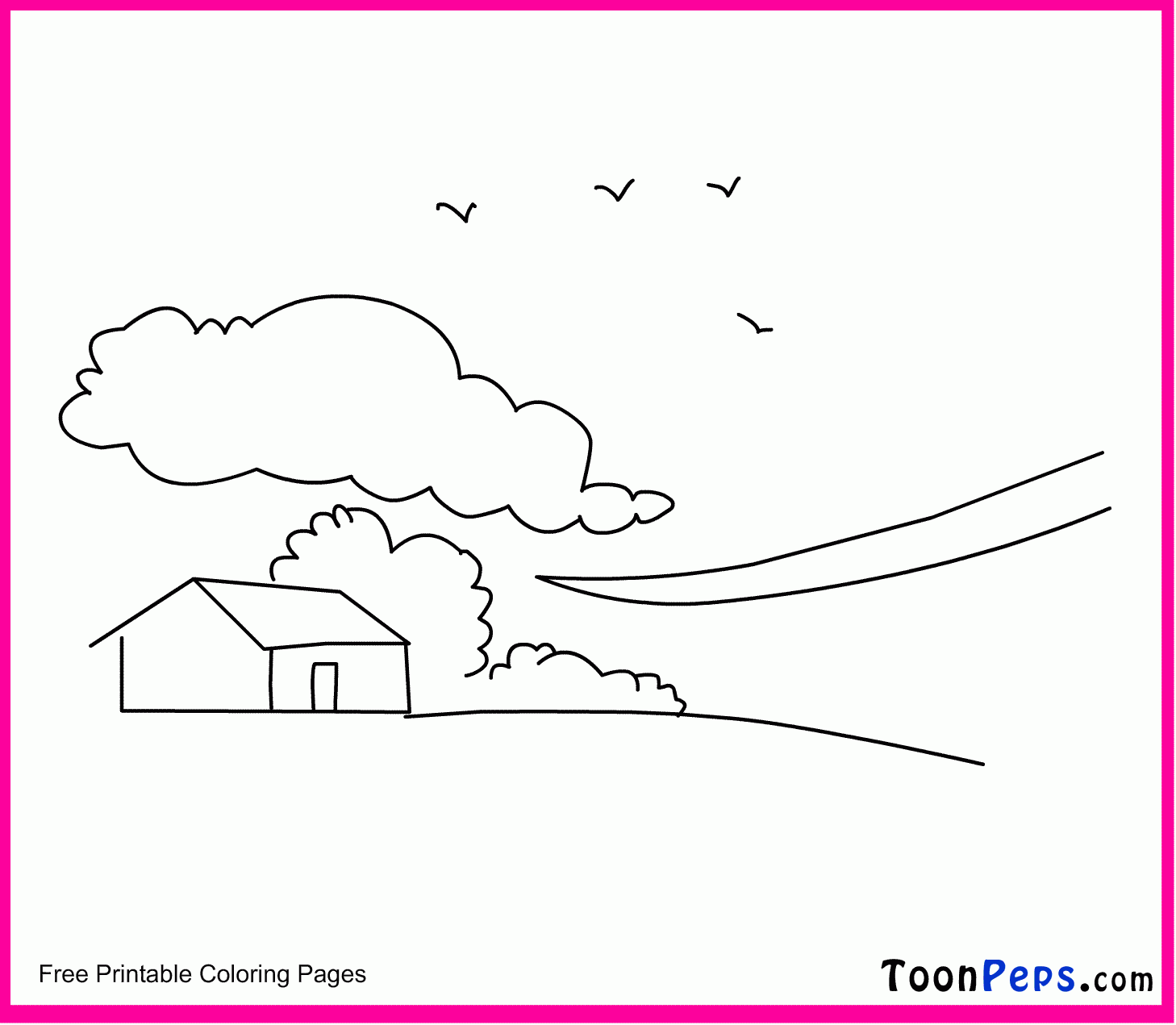 Sky Coloring Pages Kidsuki