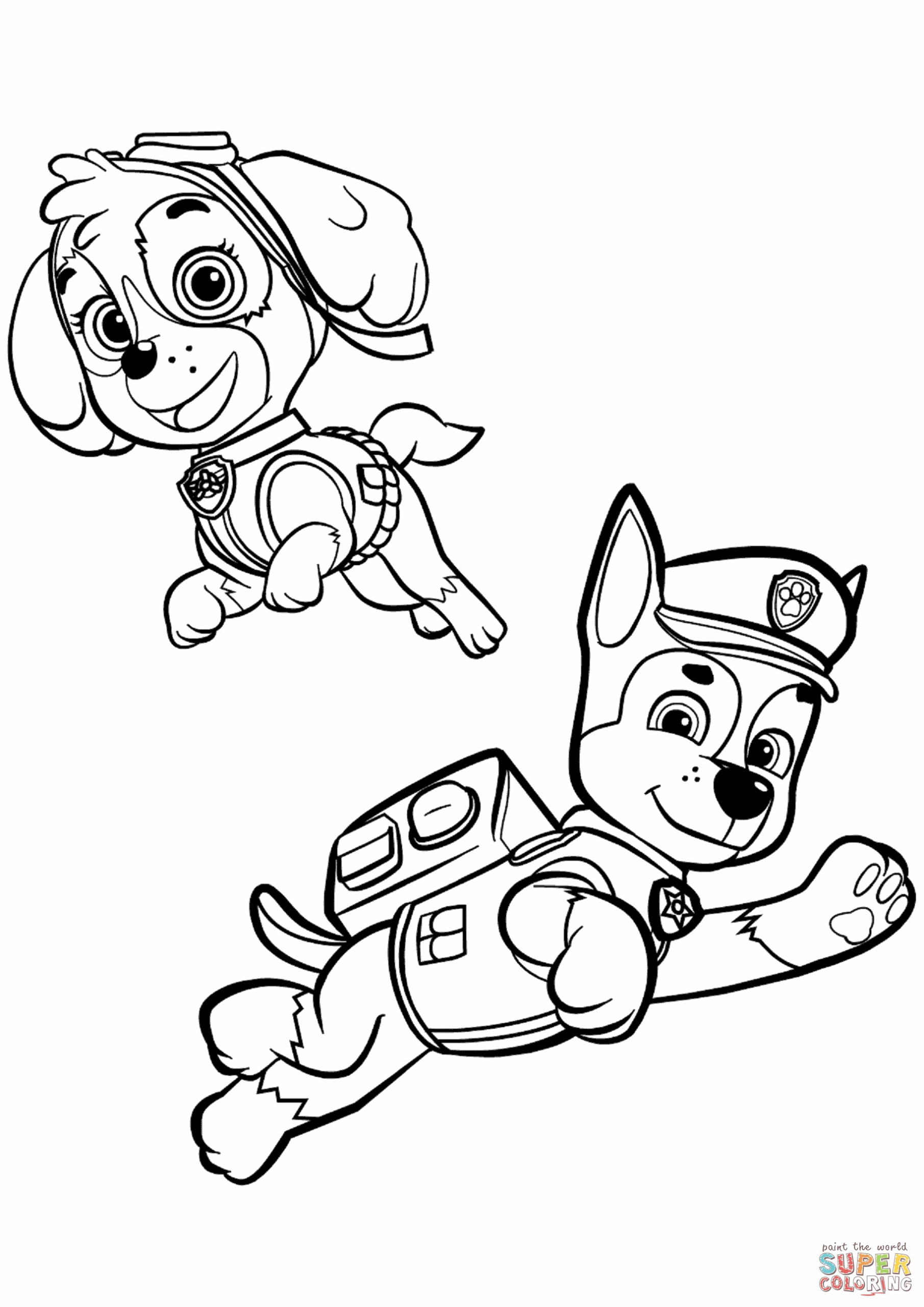 Sky Paw Patrol Ausmalbild Malvorlagen