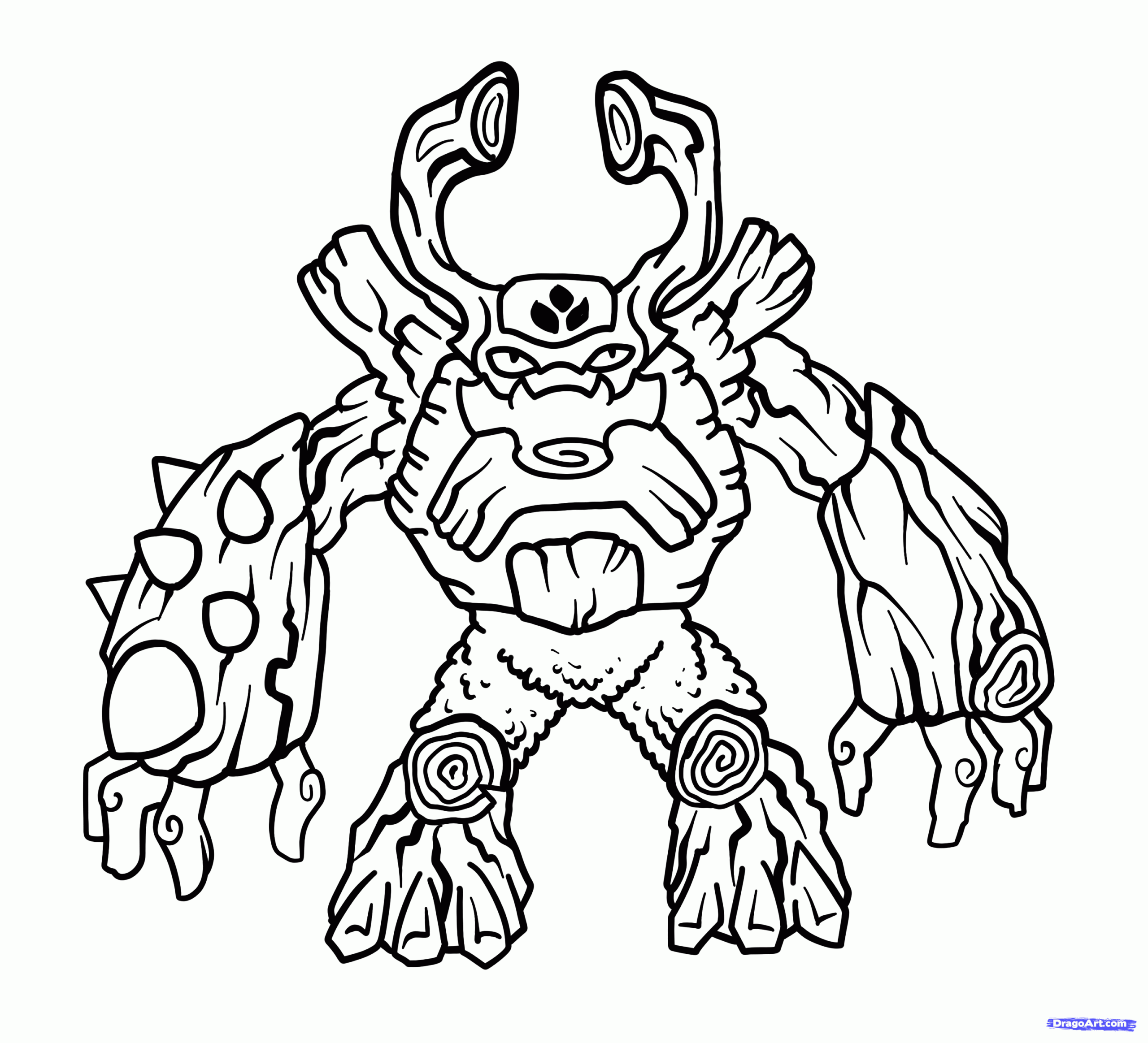 Skylander Giant Coloring Pages Download And Print For Free
